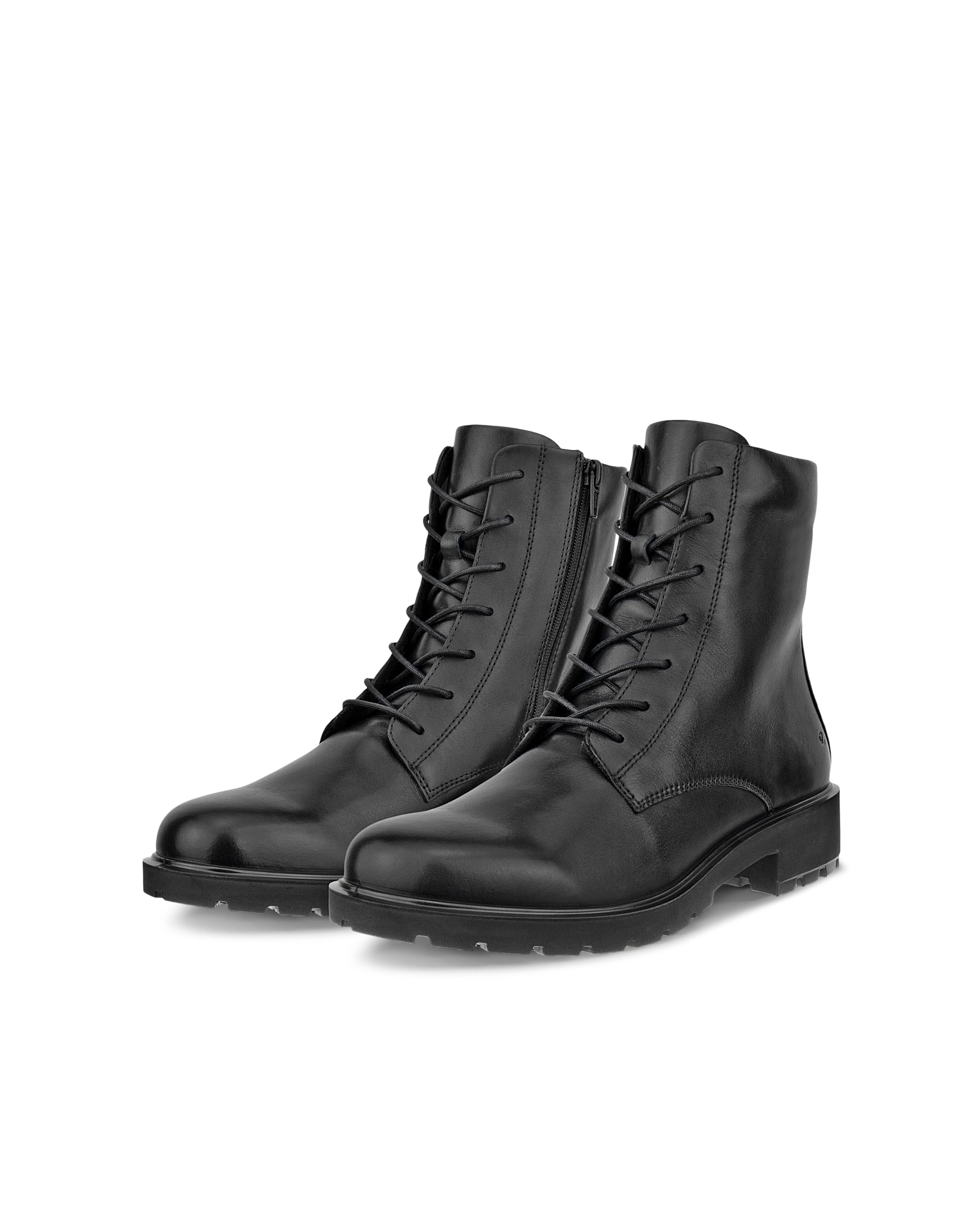 Ecco Schnürstiefelette "METROPOLE VIENNA" Schnürboots, Klassik-Stiefelette mit Dual-Fit-Innensohle