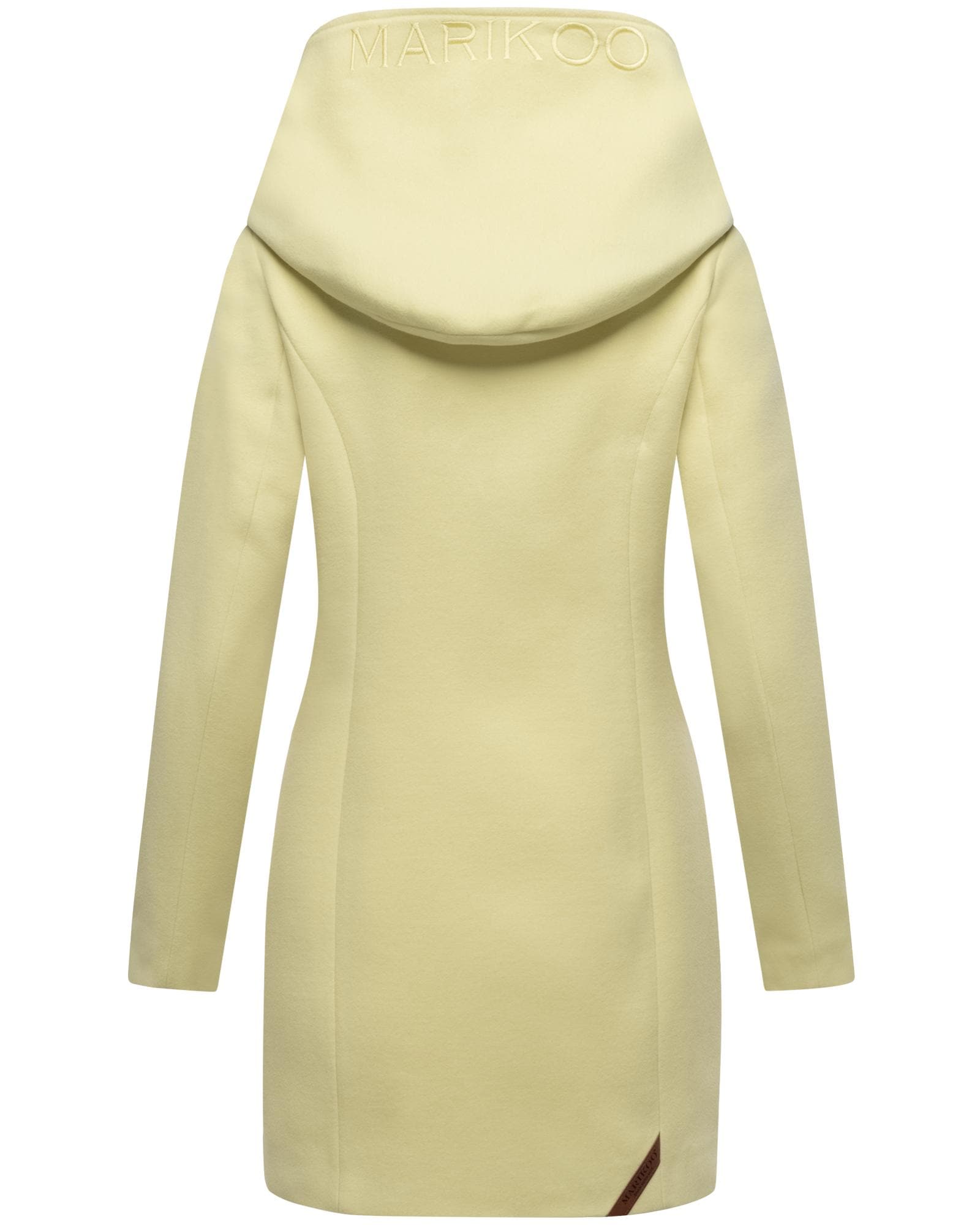 Marikoo Wintermantel »Maikoo« hochwertiger Mantel in Wollmantel-Optik mit großer Kapuze