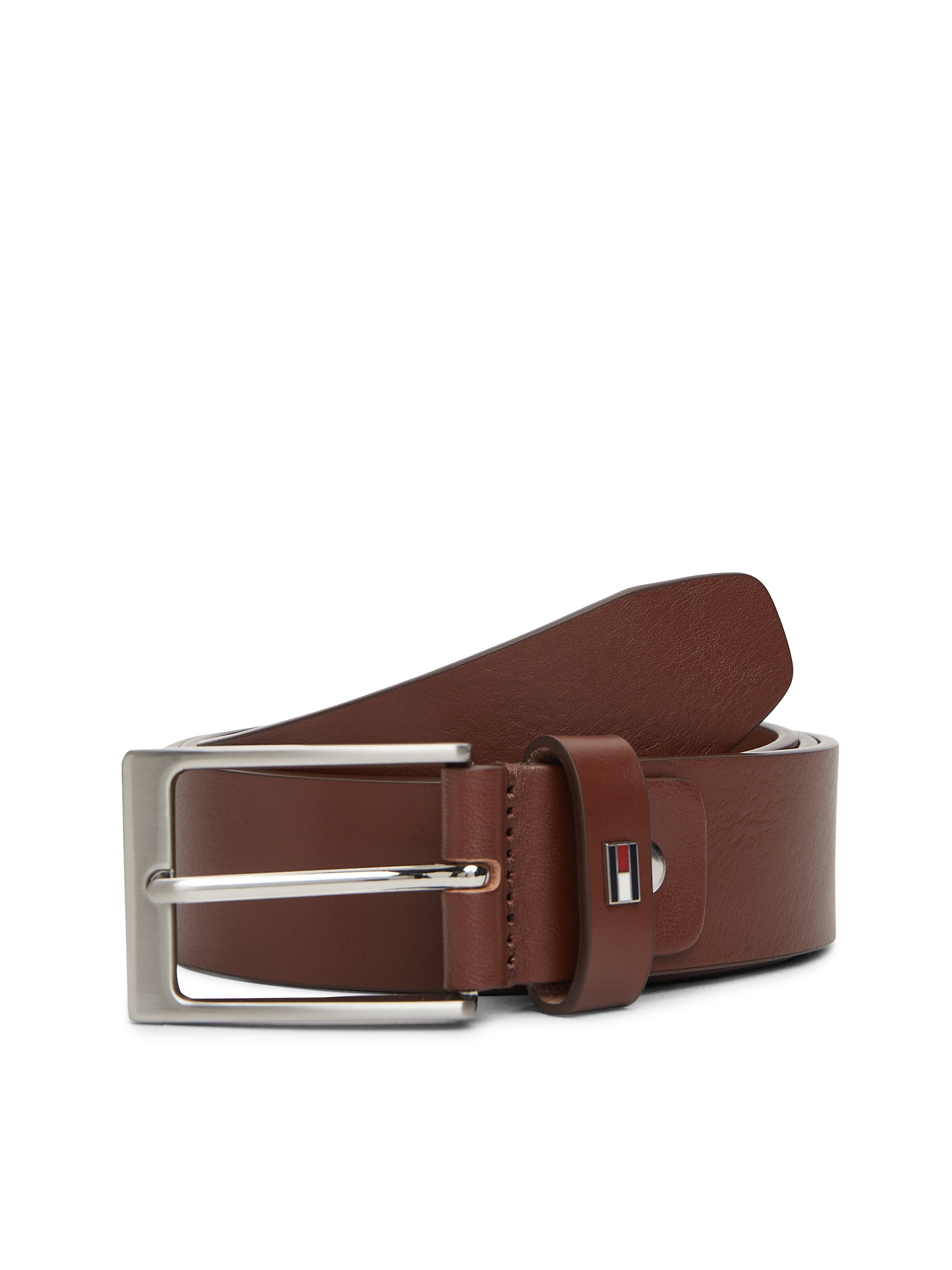 Tommy Hilfiger Ledergürtel "LAYTON 3.5 ADJ" mit Label-Pin