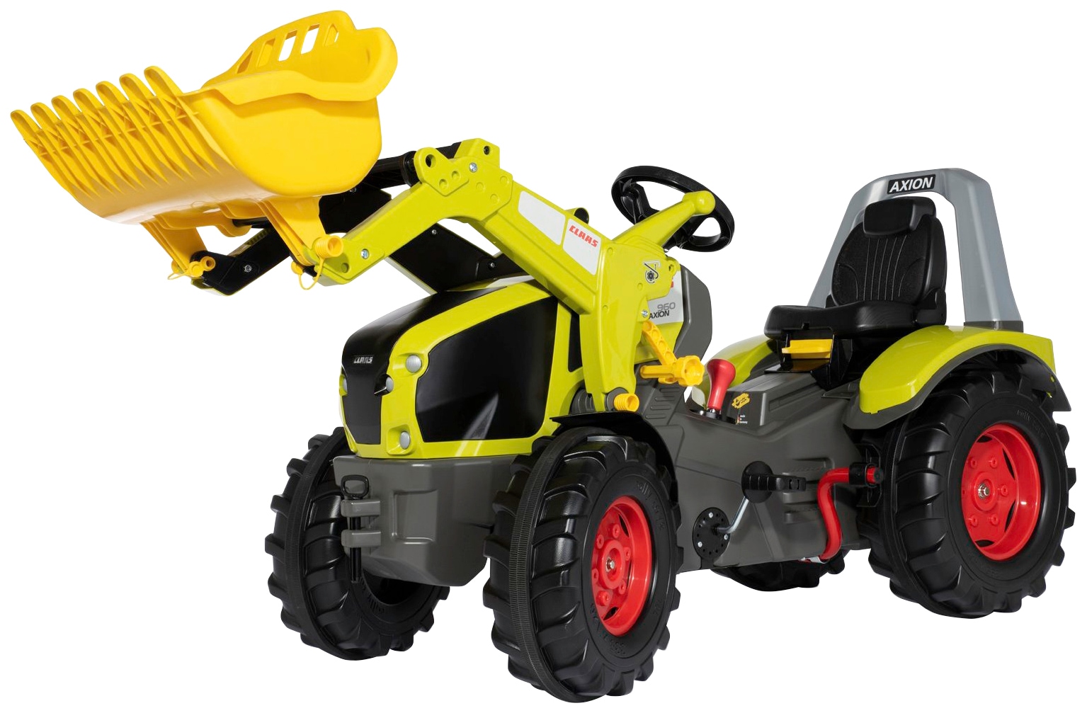 rolly toys® Tretfahrzeug »Premium Claas Axion 960«, Kindertraktor mit Lader und Bremse