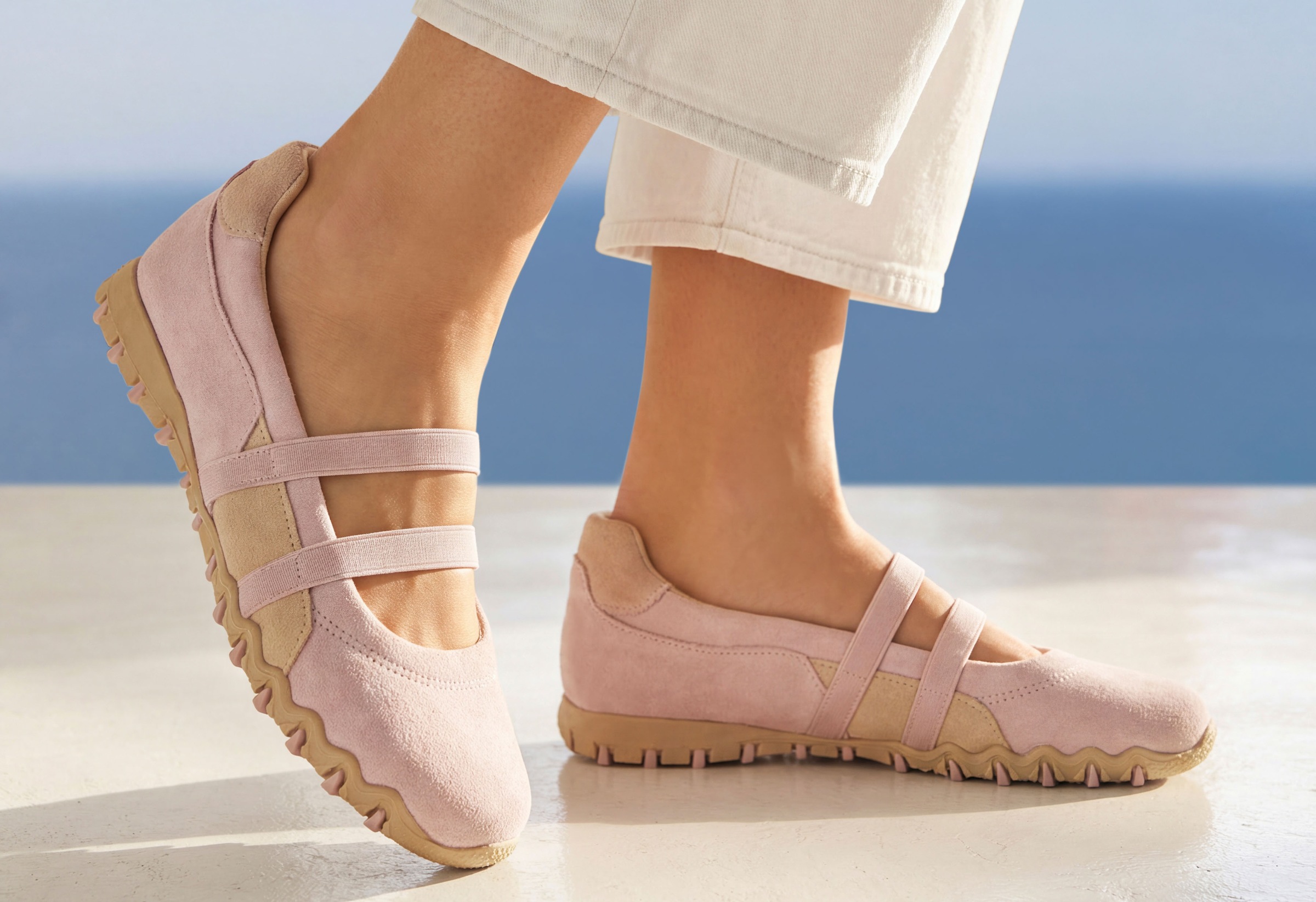 LASCANA Ballerina »Freizeitschuh, Slipper, Halbschuh, Slip-On-Sneaker, Ballerina«  aus Leder