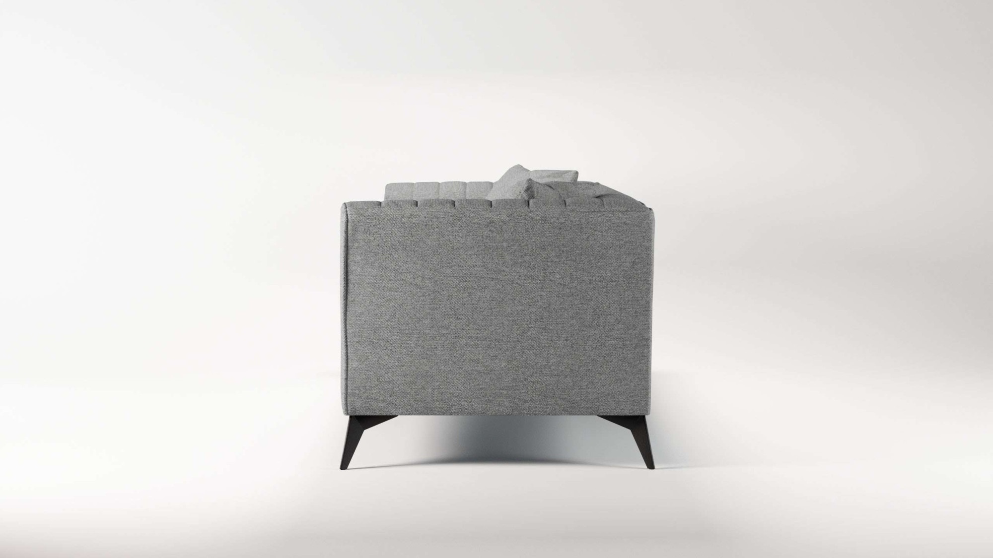 Places of Style 4-Sitzer »MATTHEW elegantes Designsofa, Maße B/T/H: 231/86/74 cm«, XXL, Steppung im Rücken, lose Sitzkissen, incl 2. Zierkissen