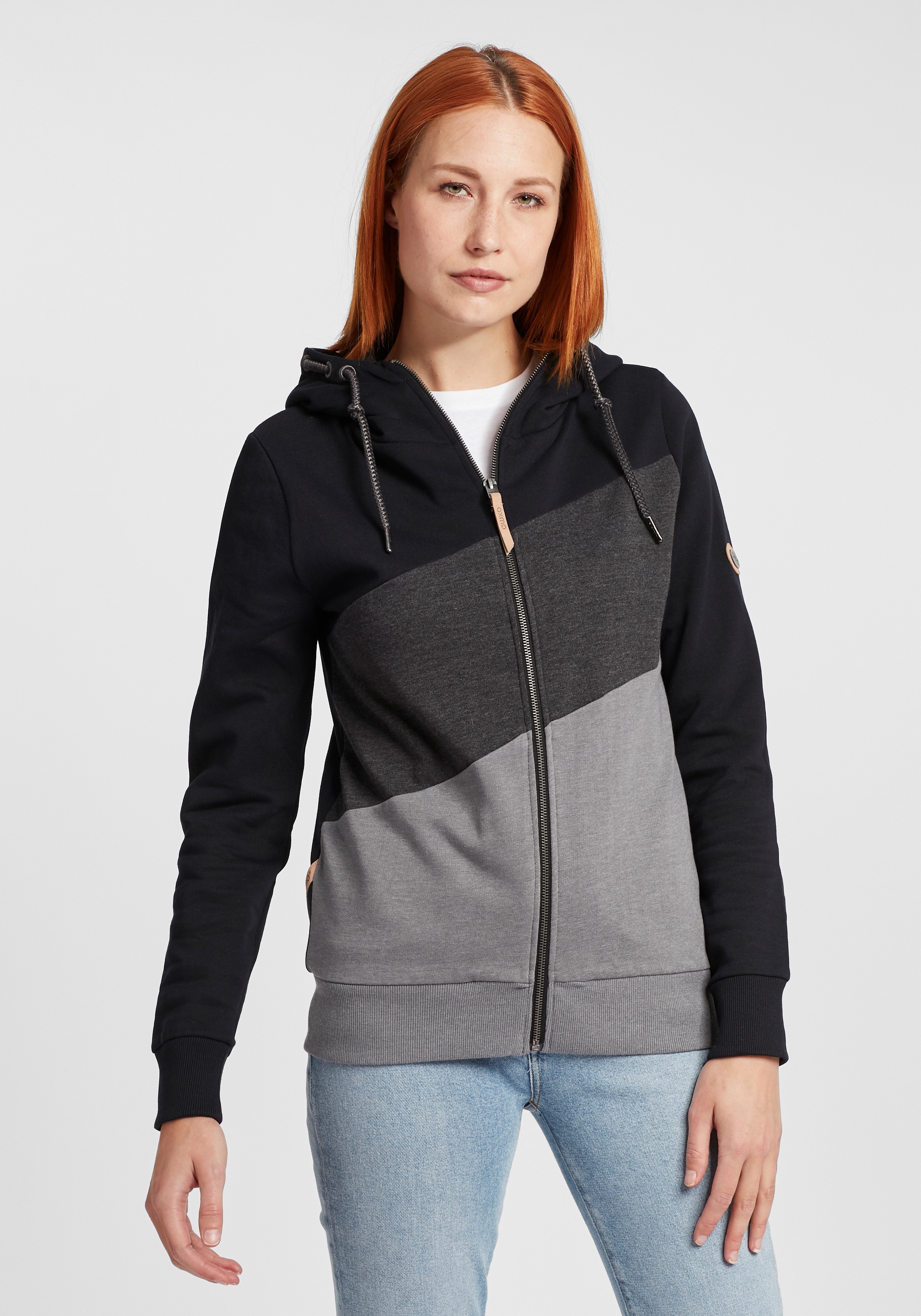 OXMO Sweatjacke »Sweatjacke OXAggi«