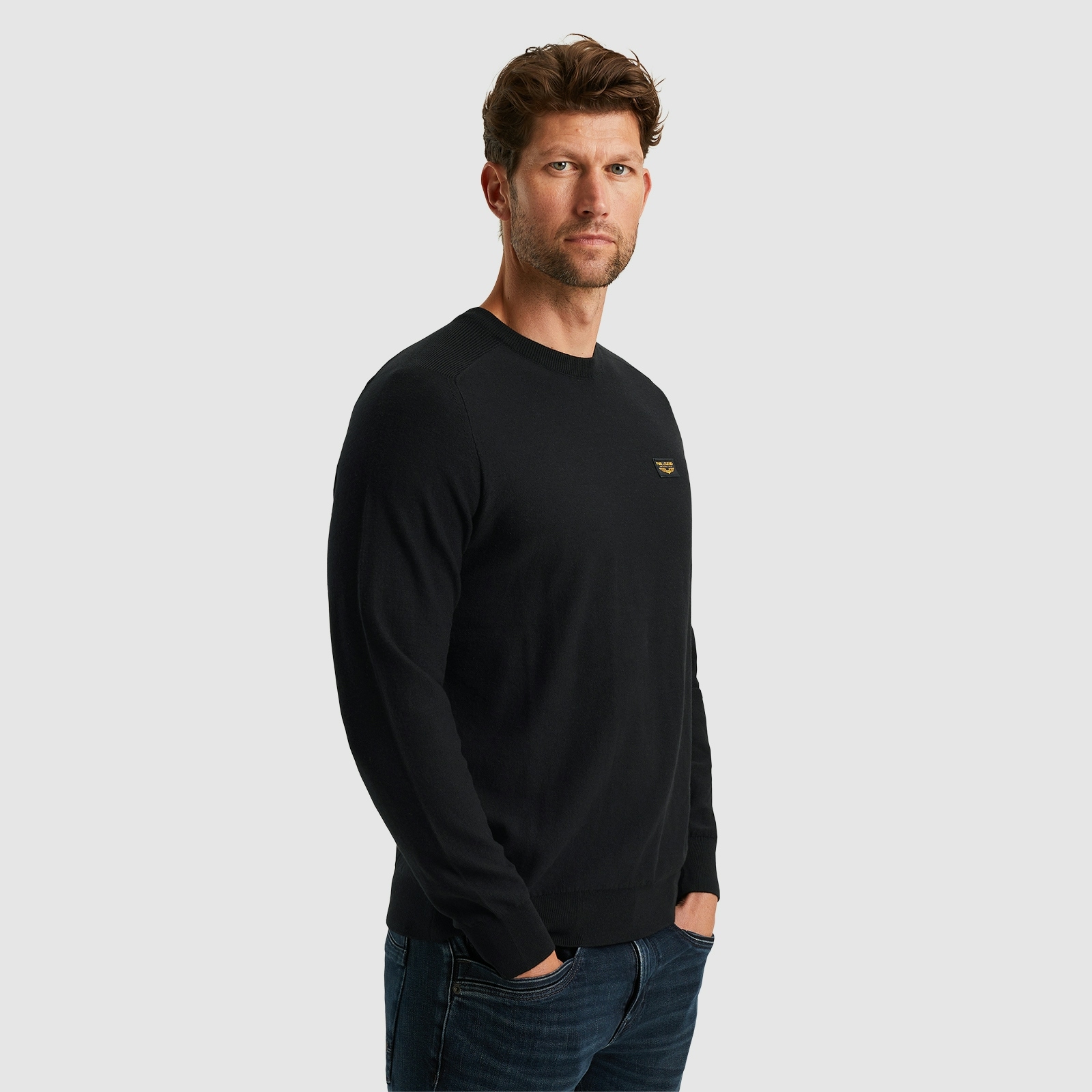 PME LEGEND Rundhalspullover »American classic Buckley knit«