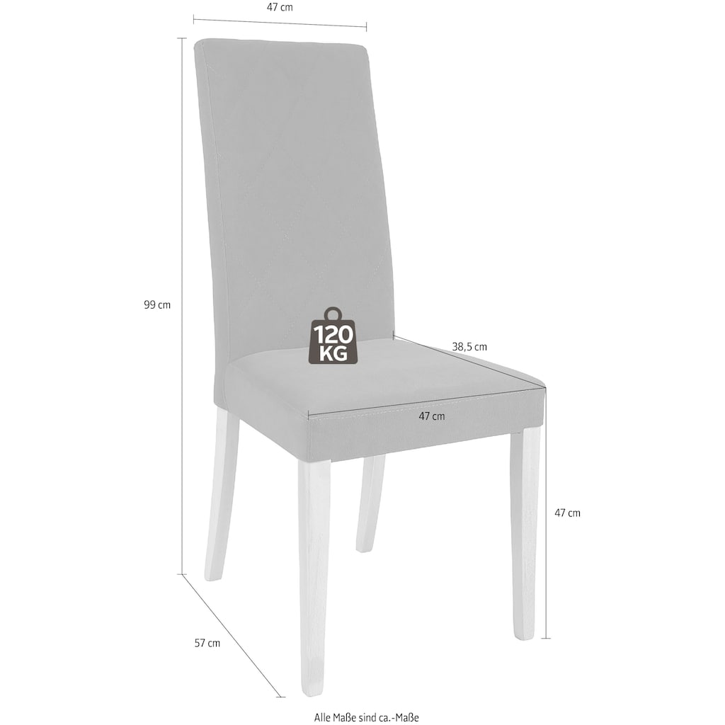 Home affaire Polsterstuhl »Matrix«, (Set), 2 St., Kunstleder