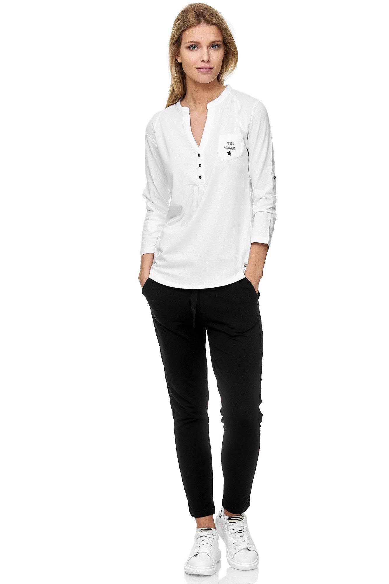 Decay Langarmshirt, mit kleiner Brusttasche