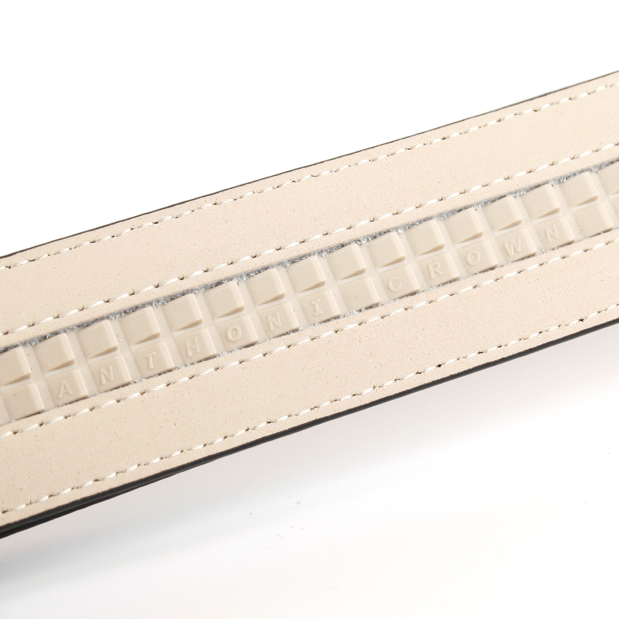 Thumbnail - Anthoni Crown Ledergürtel mit Karbon-Schließe in dunkelblau