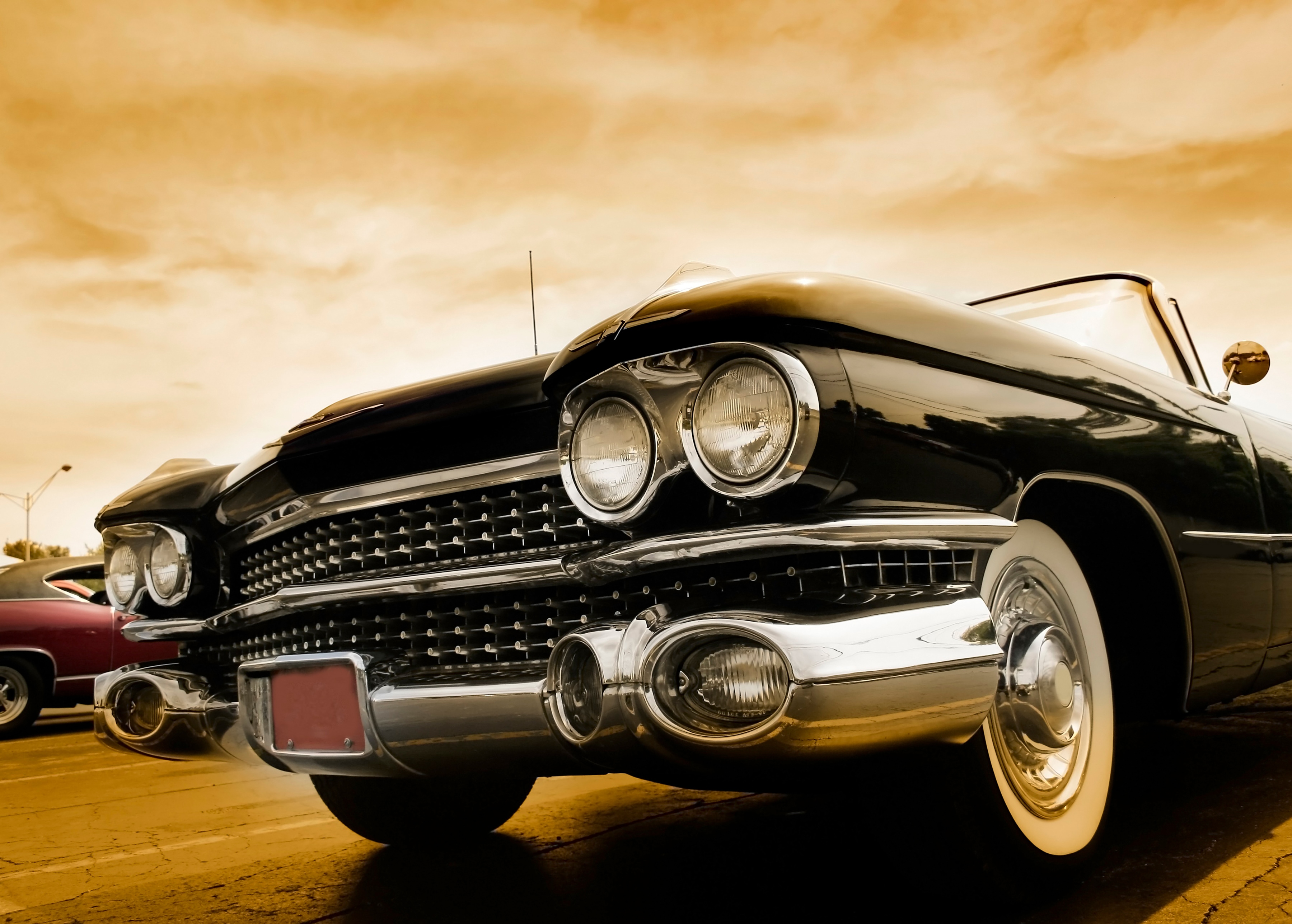 Papermoon Fototapete "Classic Cars" glatt