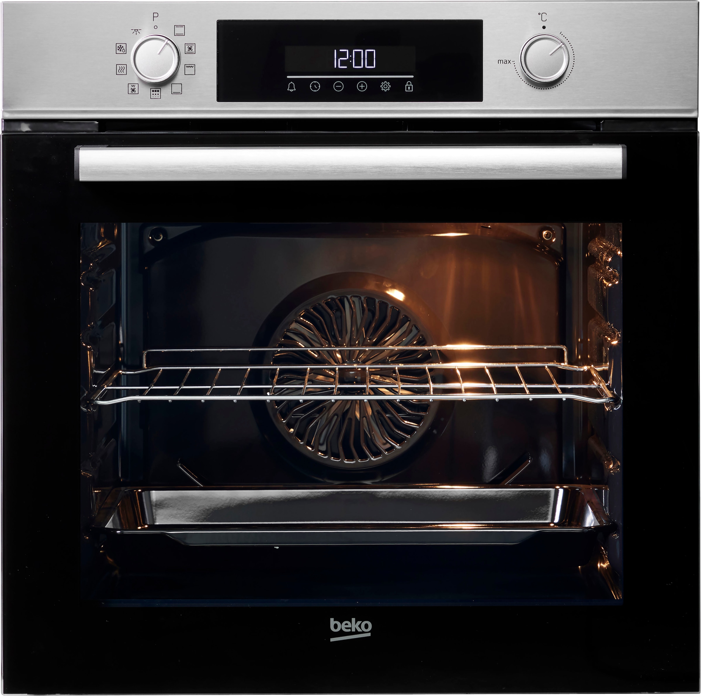 BEKO Backofen-Set »BBSE1134T0XFP«, BBSE1134T0XFP, Pyrolyse-Selbstreinigung, (Set)