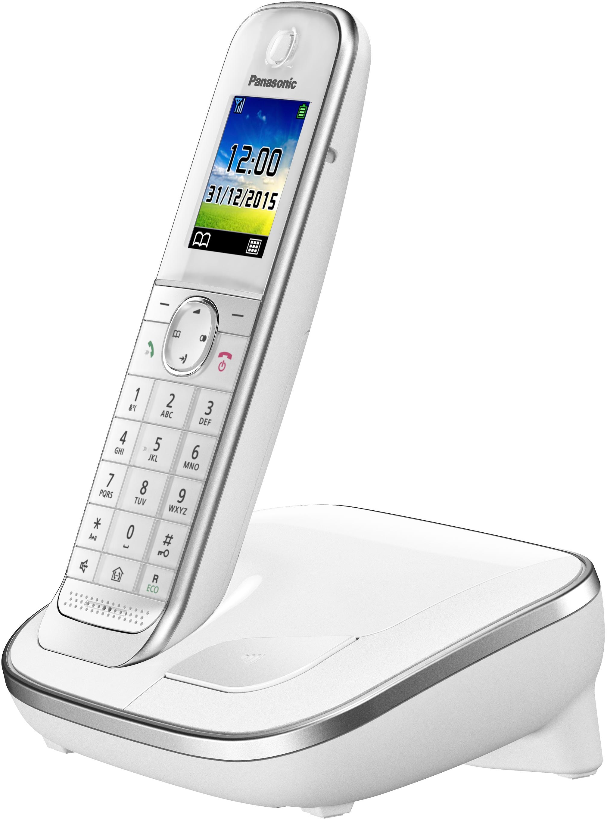 Panasonic Schnurloses DECT-Telefon »KX-TGJ310«, BAUR 1), Freisprechen (Mobilteile: | Weckfunktion