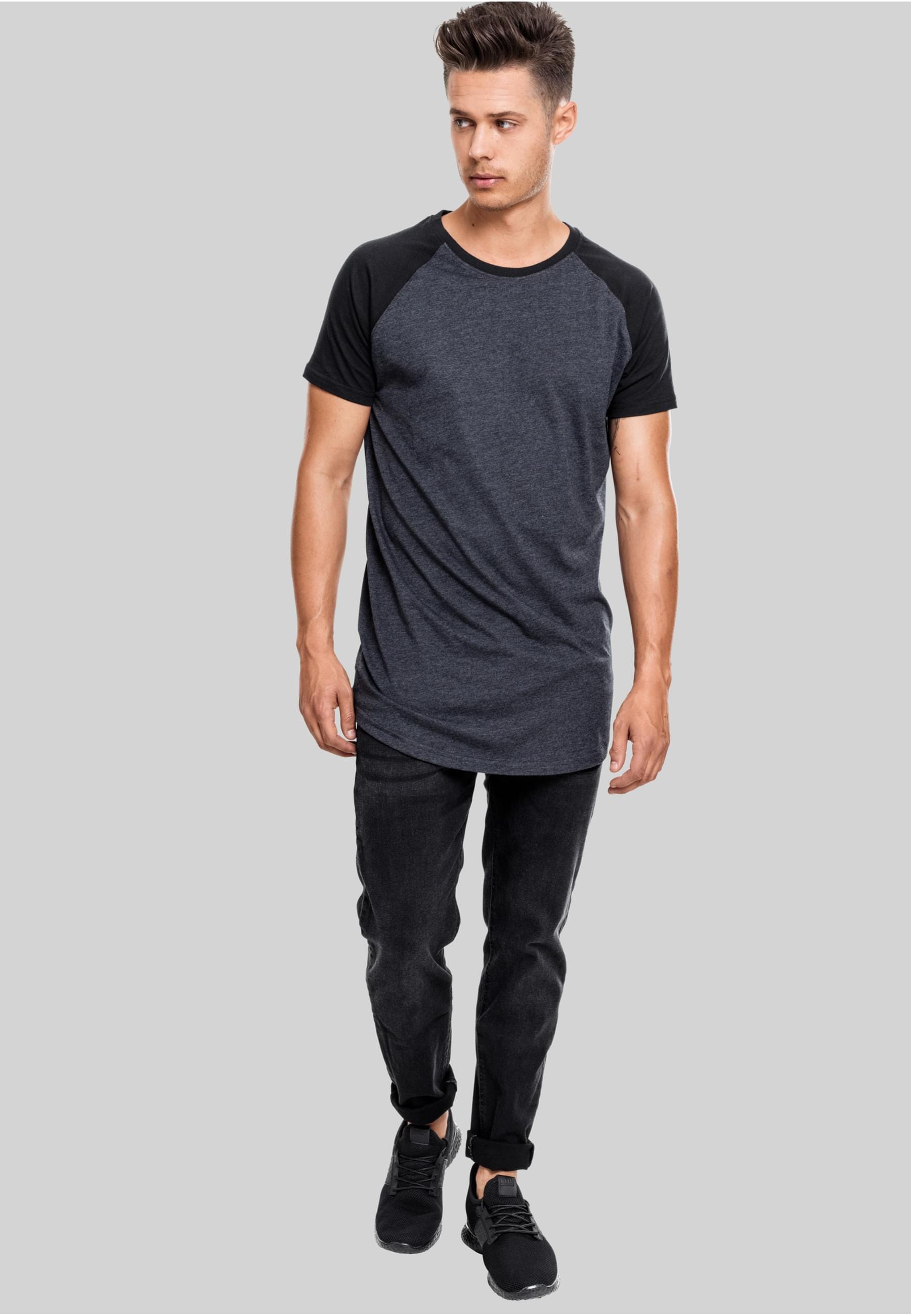 URBAN CLASSICS T-Shirt »Urban Classics Herren Shaped Raglan Long Tee«, (1 tlg.)