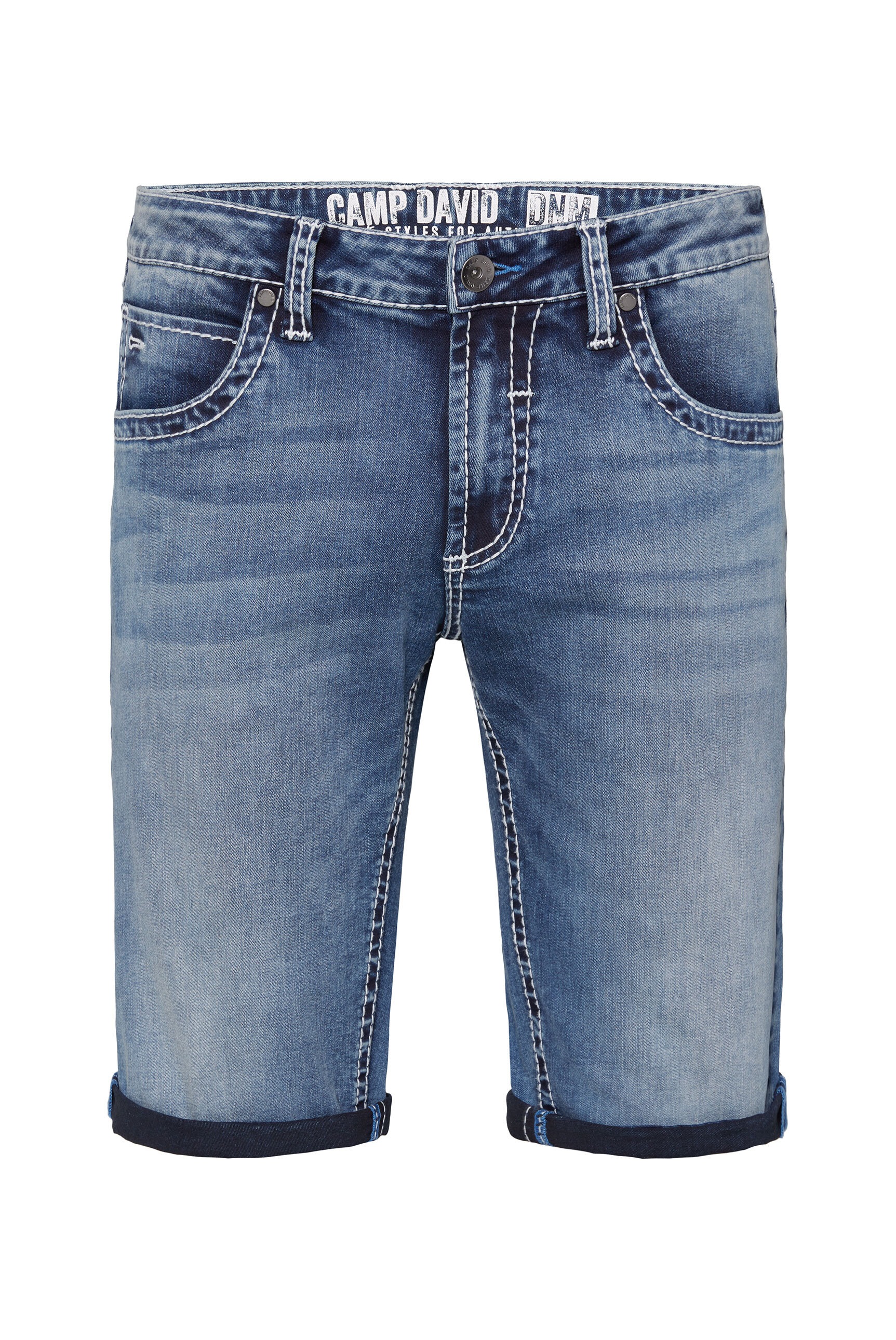 CAMP DAVID Jeansshorts, mit breiten Nähten
