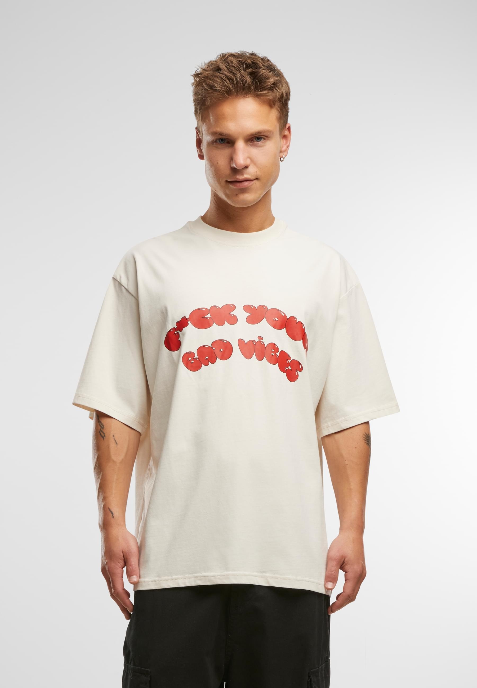 2Y Studios Kurzarmshirt »2Y Studios Herren Vibes Oversize Tee«, (1 tlg.)