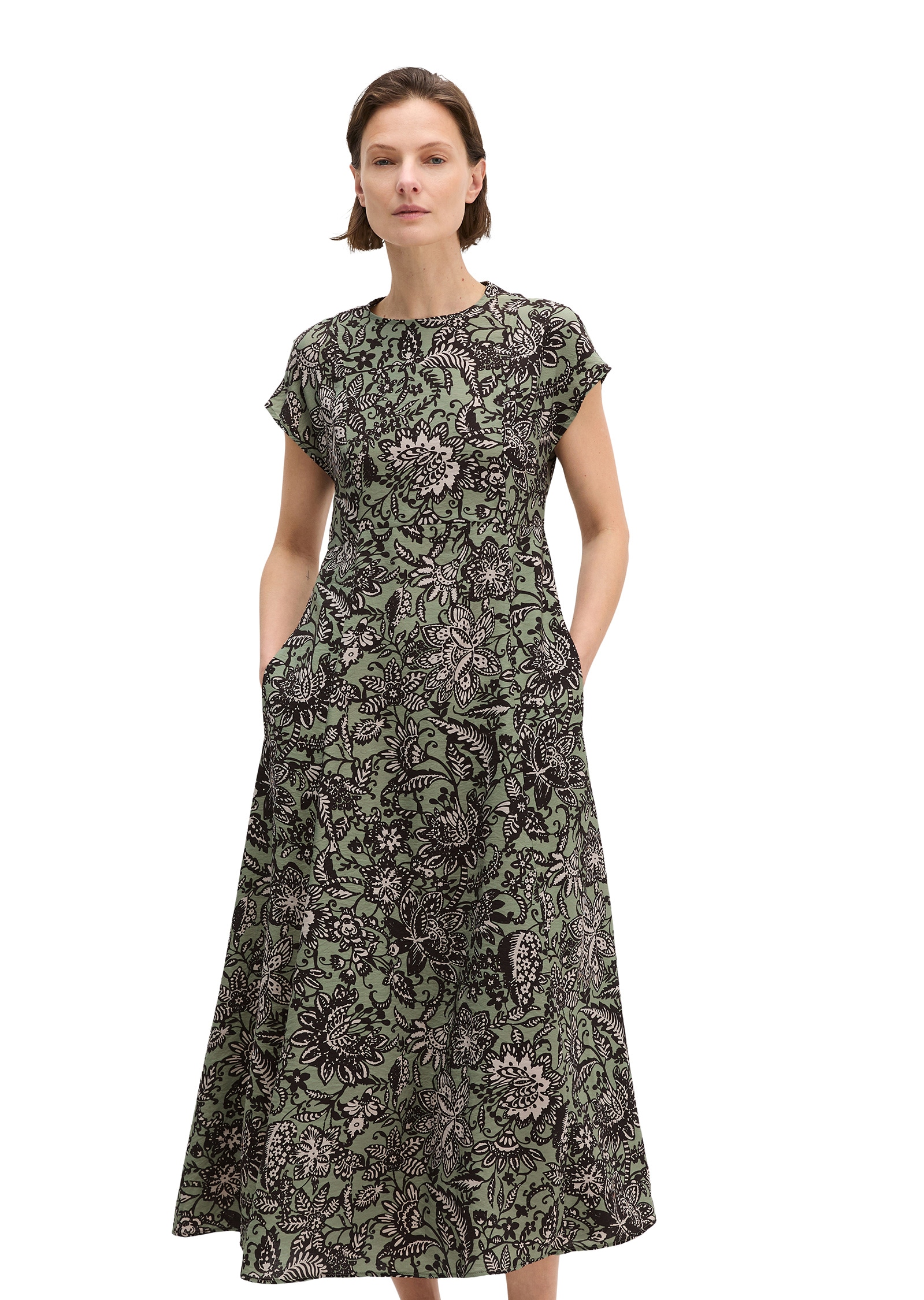 Marc OPolo Druckkleid "aus bedrucktem Viskose-Mix" günstig online kaufen