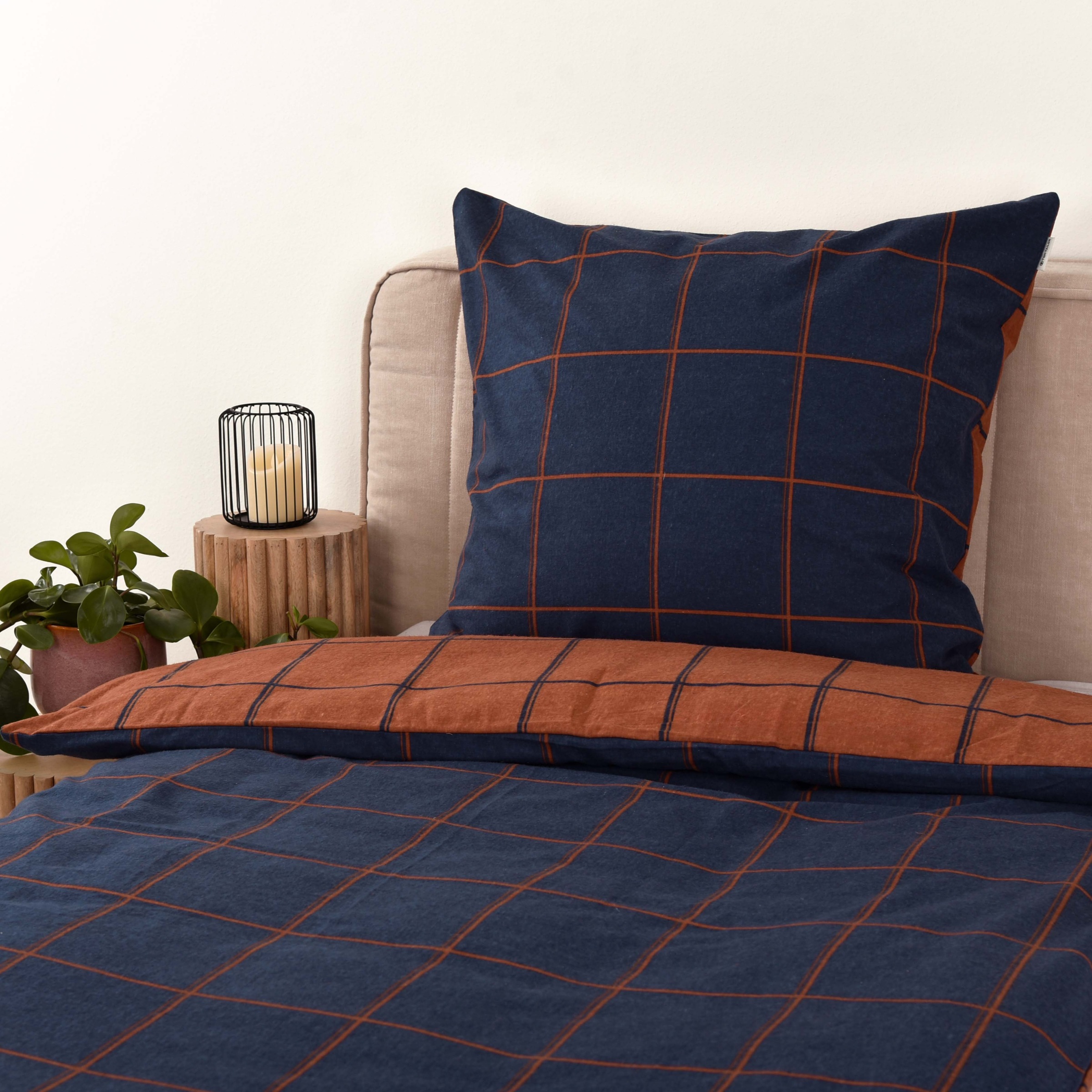 Thumbnail - TOM TAILOR HOME Bettwäsche "LARGE CHECK in Gr. 135x200cm oder 155x220cm" 2 Stk. new bedroom, gewebtes Label