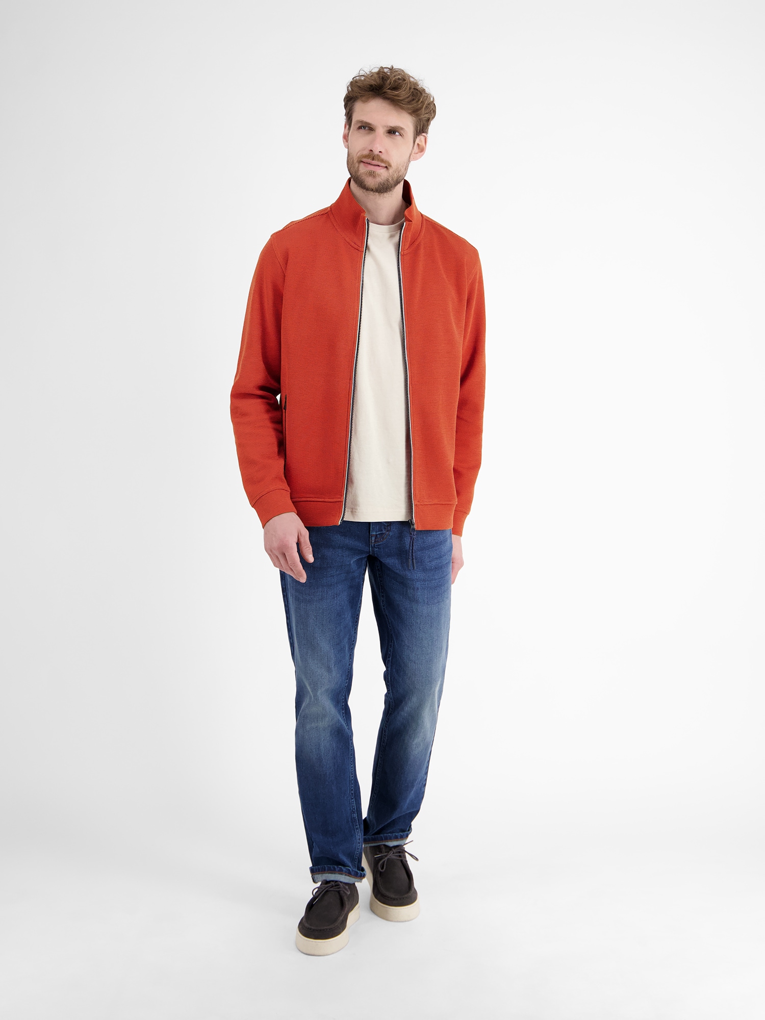 LERROS Sweatjacke »LERROS Sweatjacke in weicher Strukturqualität«
