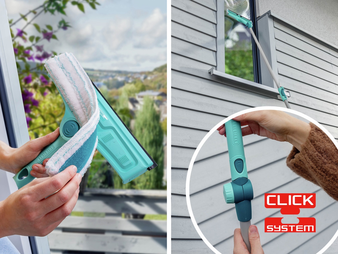 Leifheit Fensterreiniger »Fenster- & Rahmenwischer 4in1«