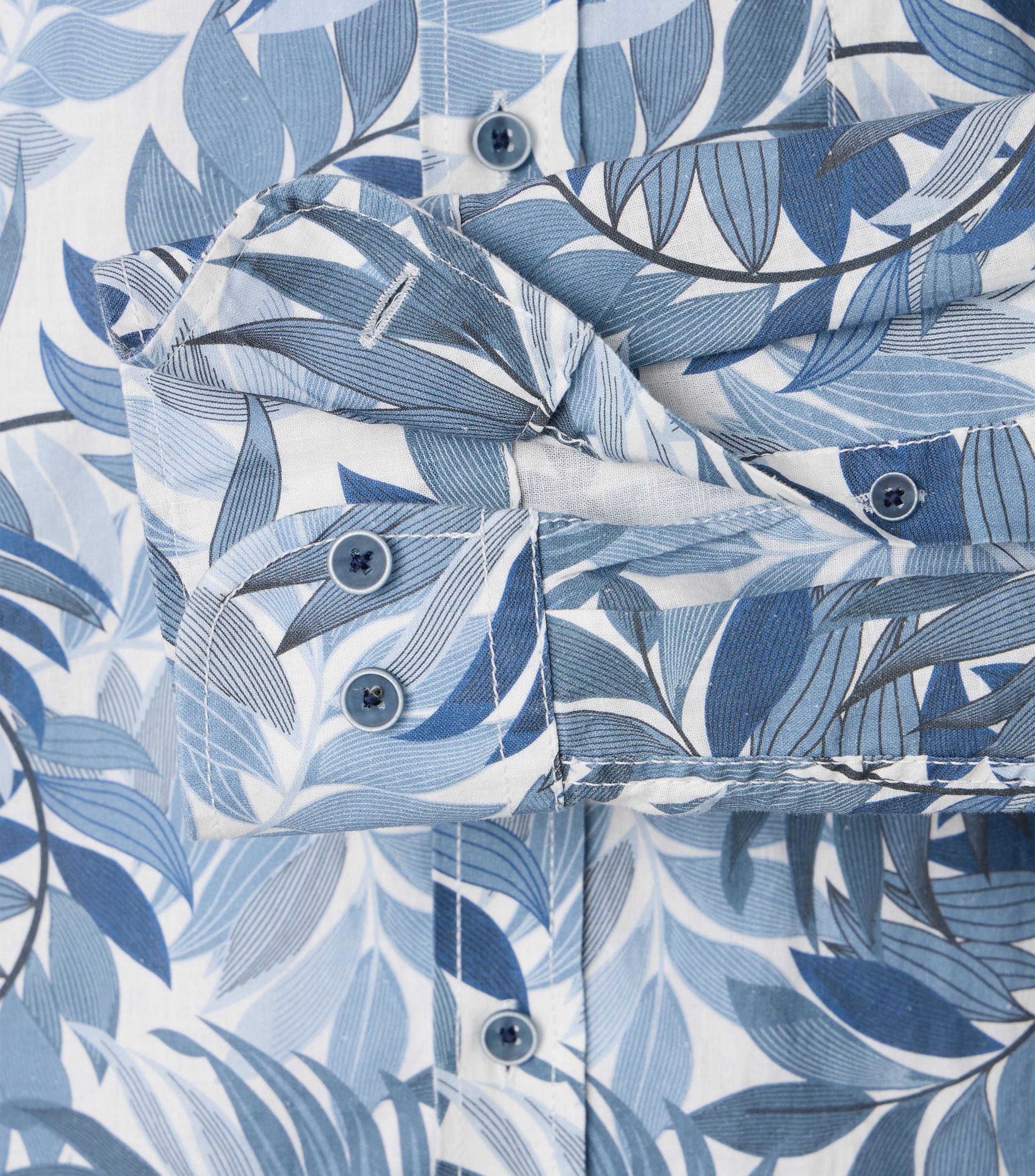 CASAMODA Leinenhemd »CASAMODA Leinenhemd Print«