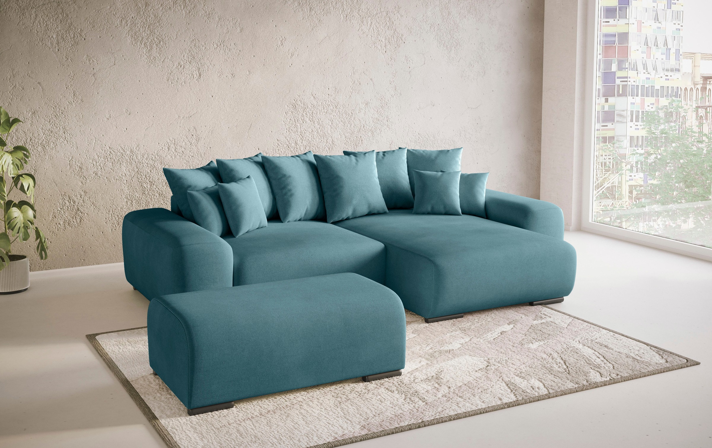 Mr. Couch Polsterecke »Sundance II«, Dauerschläfer mit EasyBett-Schlaffunktion, Bettkasten
