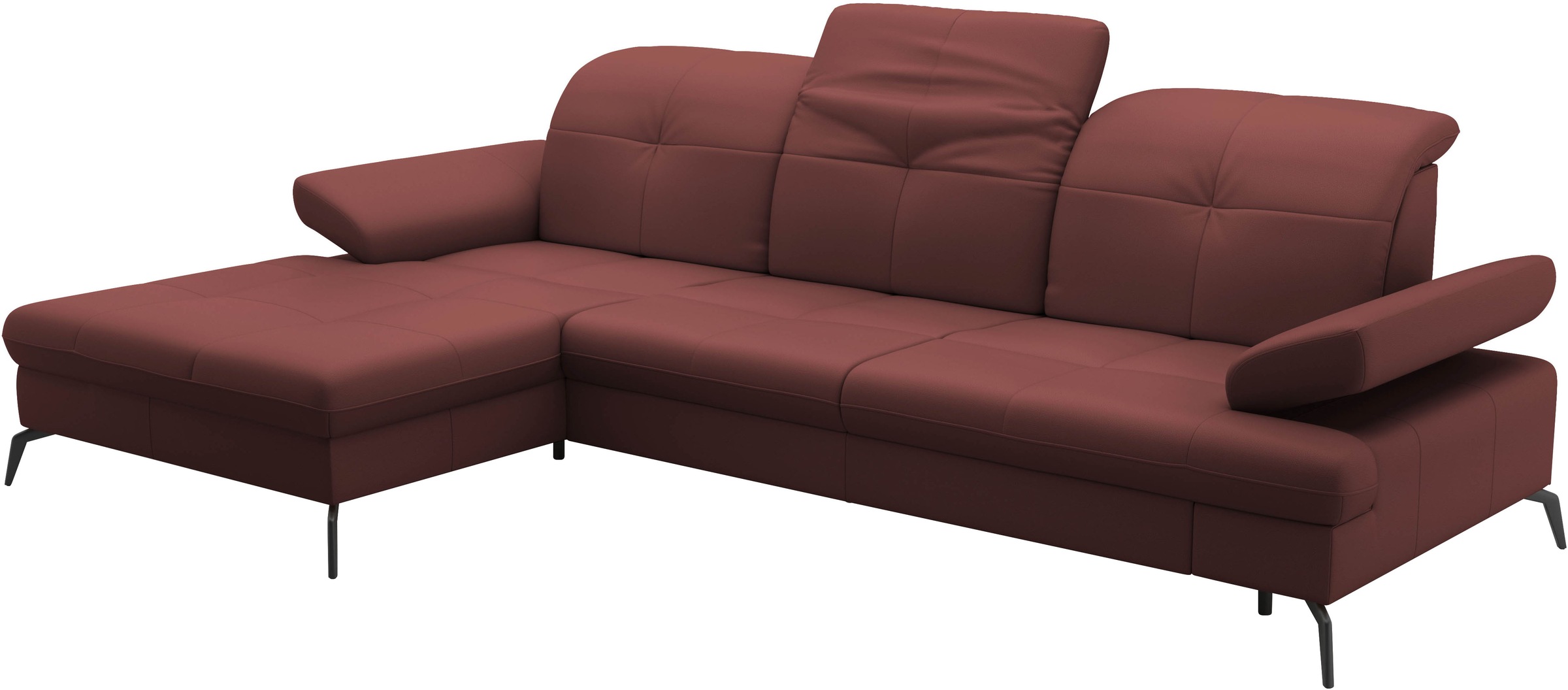 sit&more Ecksofa »Amica, L-Form, inkl. Sitztiefenverstellung & Armteilverstellung«, wahlweise mit Bettfunktion, Bettkasten und Kopfteilverstellung