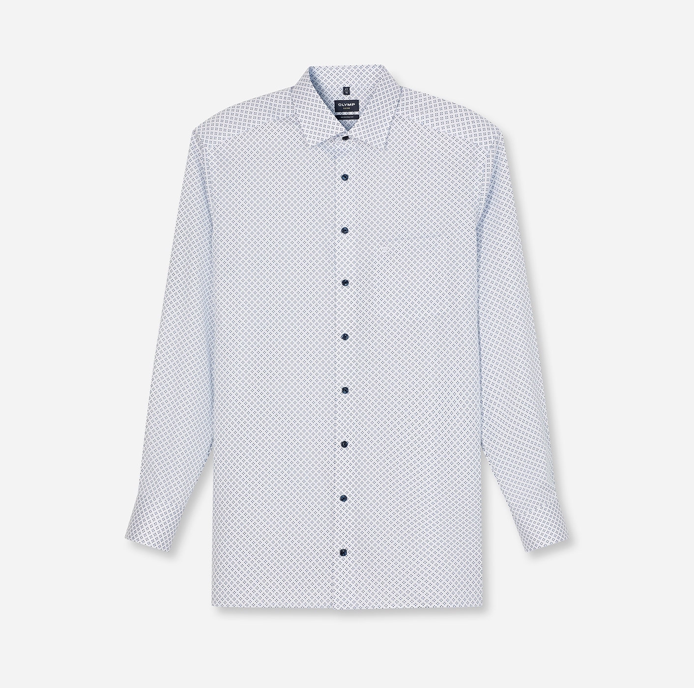 OLYMP Langarmhemd "Luxor modern fit", modern fit, Businesshemd, gemustert, günstig online kaufen