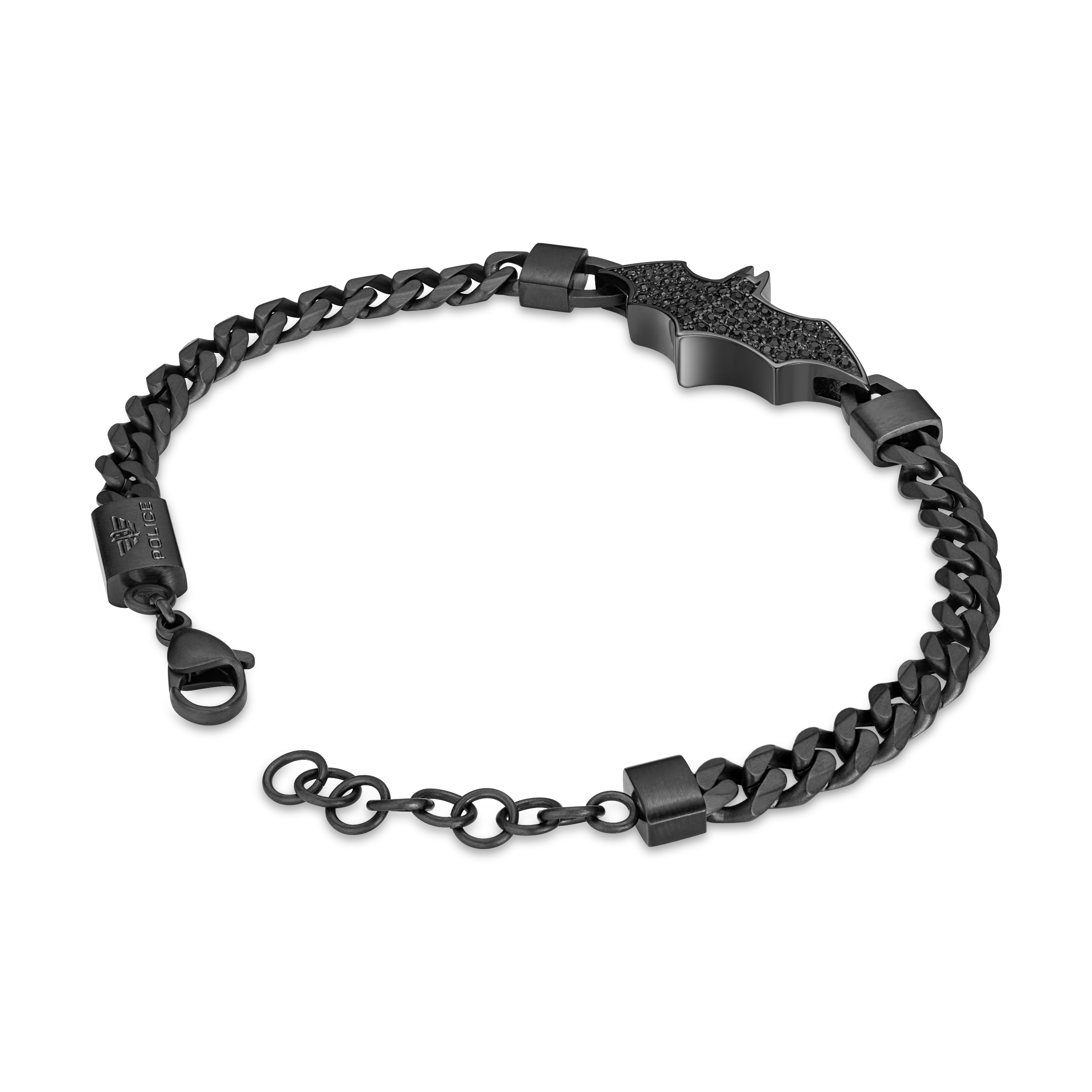 Police Armband »Batman« mit Kristallstein (synth.)