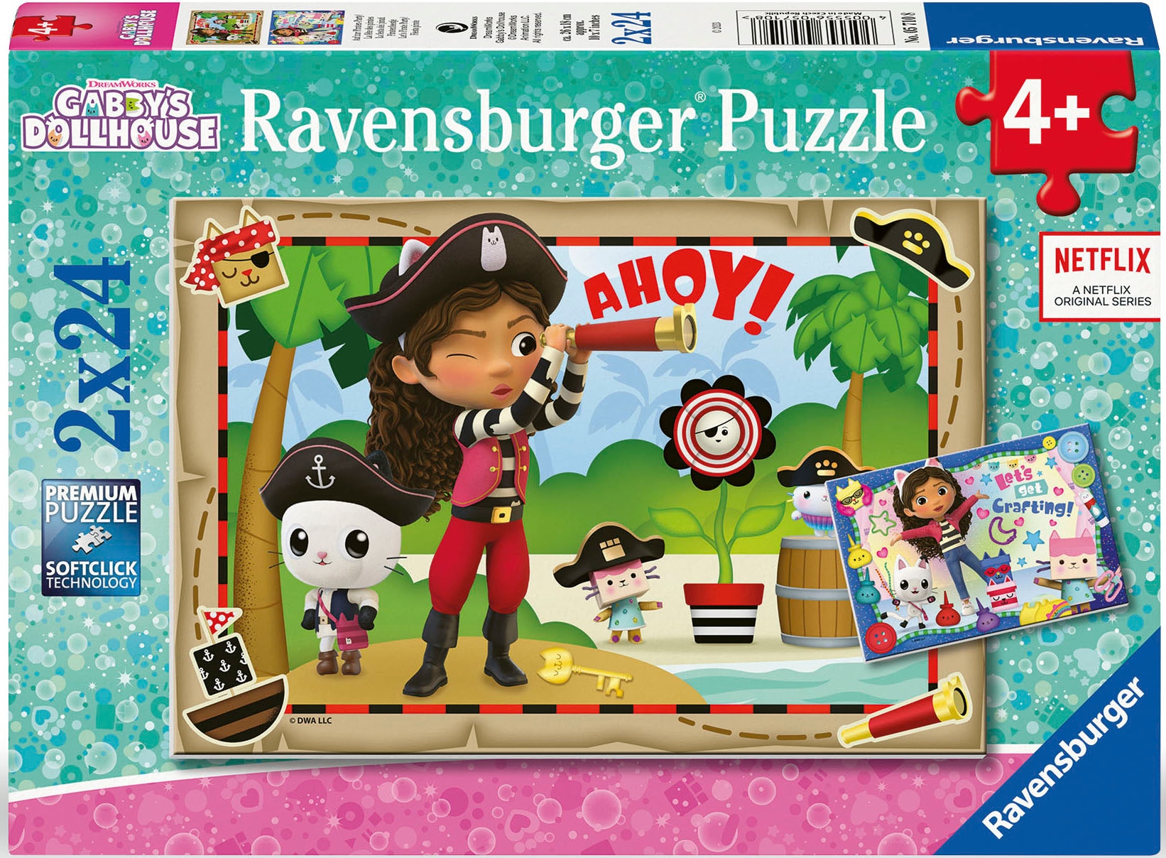 Ravensburger Puzzle »Gabby's Dollhouse, 2x24«, Made in Europe