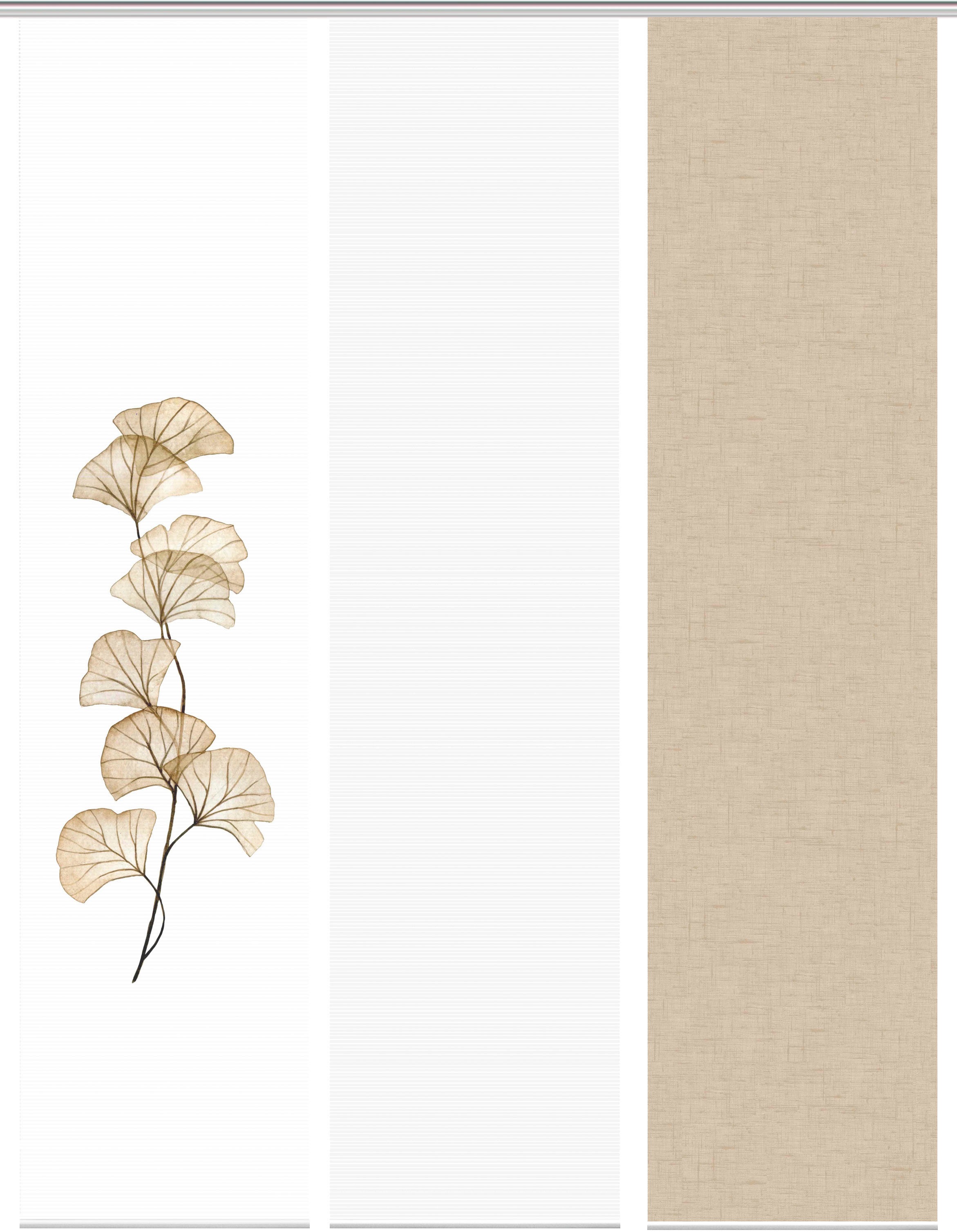 Thumbnail - Vision S Schiebegardine "BERTO 3er SET" Paneelwagen 3 Stk. tlg. Schiebevorhang Digidruck 3er Set BERTO