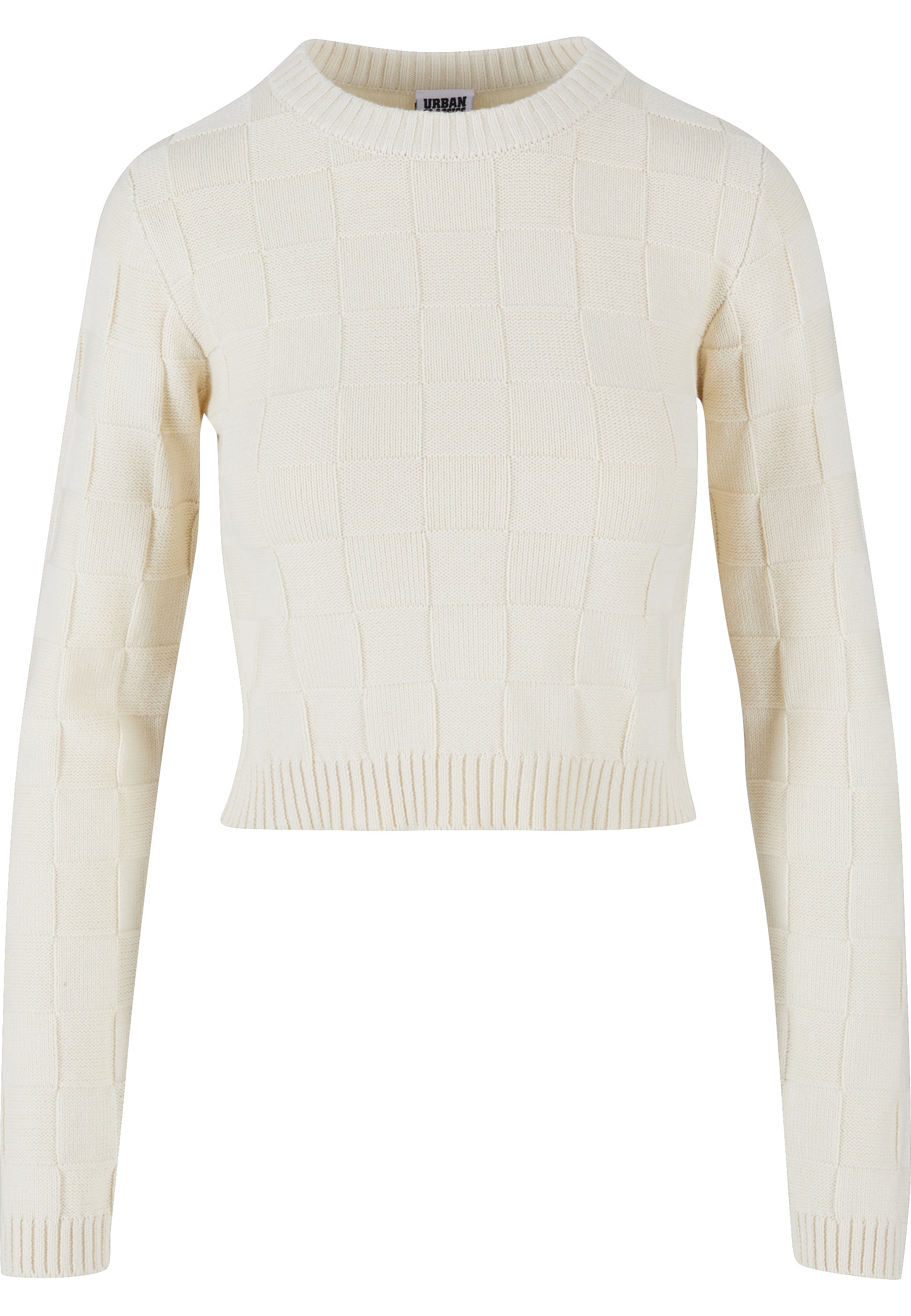 URBAN CLASSICS Sweatshirt "Urban Classics Damen Ladies Check Knit Sweater", günstig online kaufen