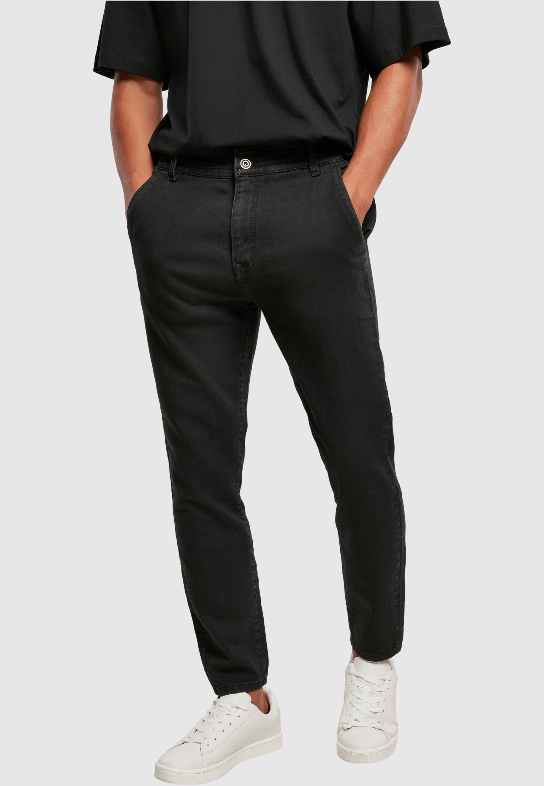 URBAN CLASSICS Bequeme Jeans »Urban Classics Herren Knitted Chino Denim«, (1 tlg.)