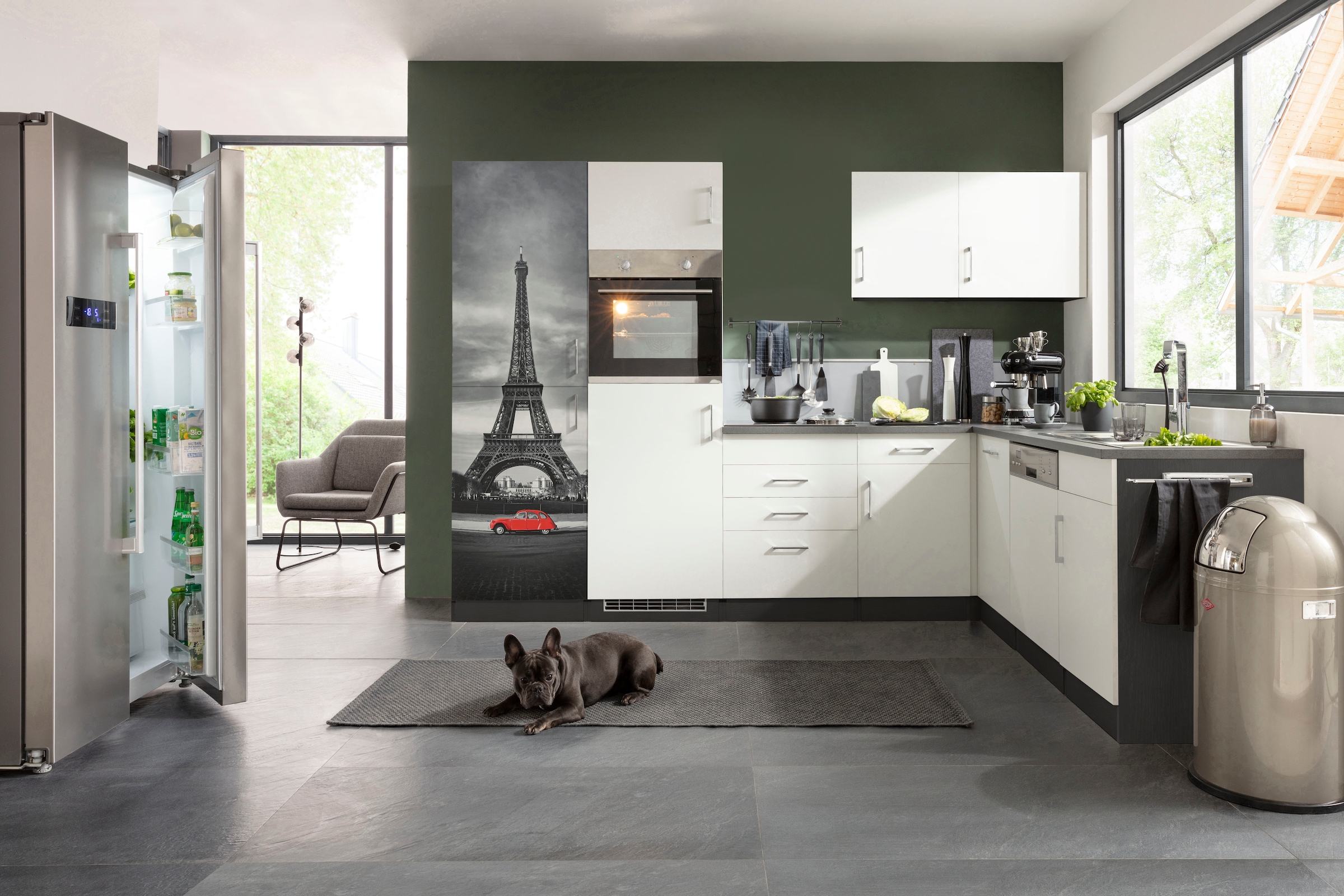 KOCHSTATION Küchenzeile "KS-Paris – Küchen mit einzigartigen Fotomotiven au günstig online kaufen