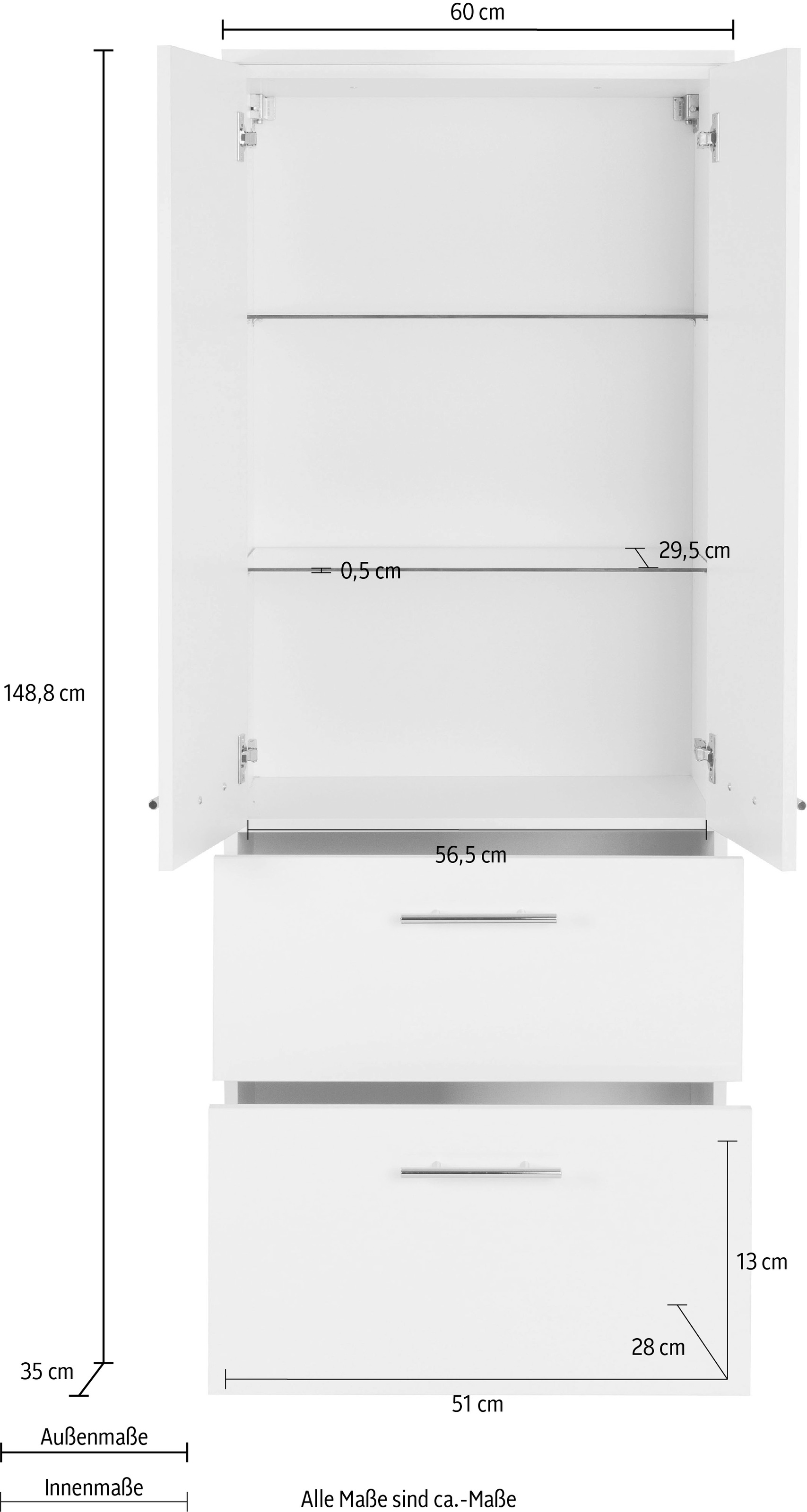 MARLIN Midischrank »3040«, Breite 60 cm