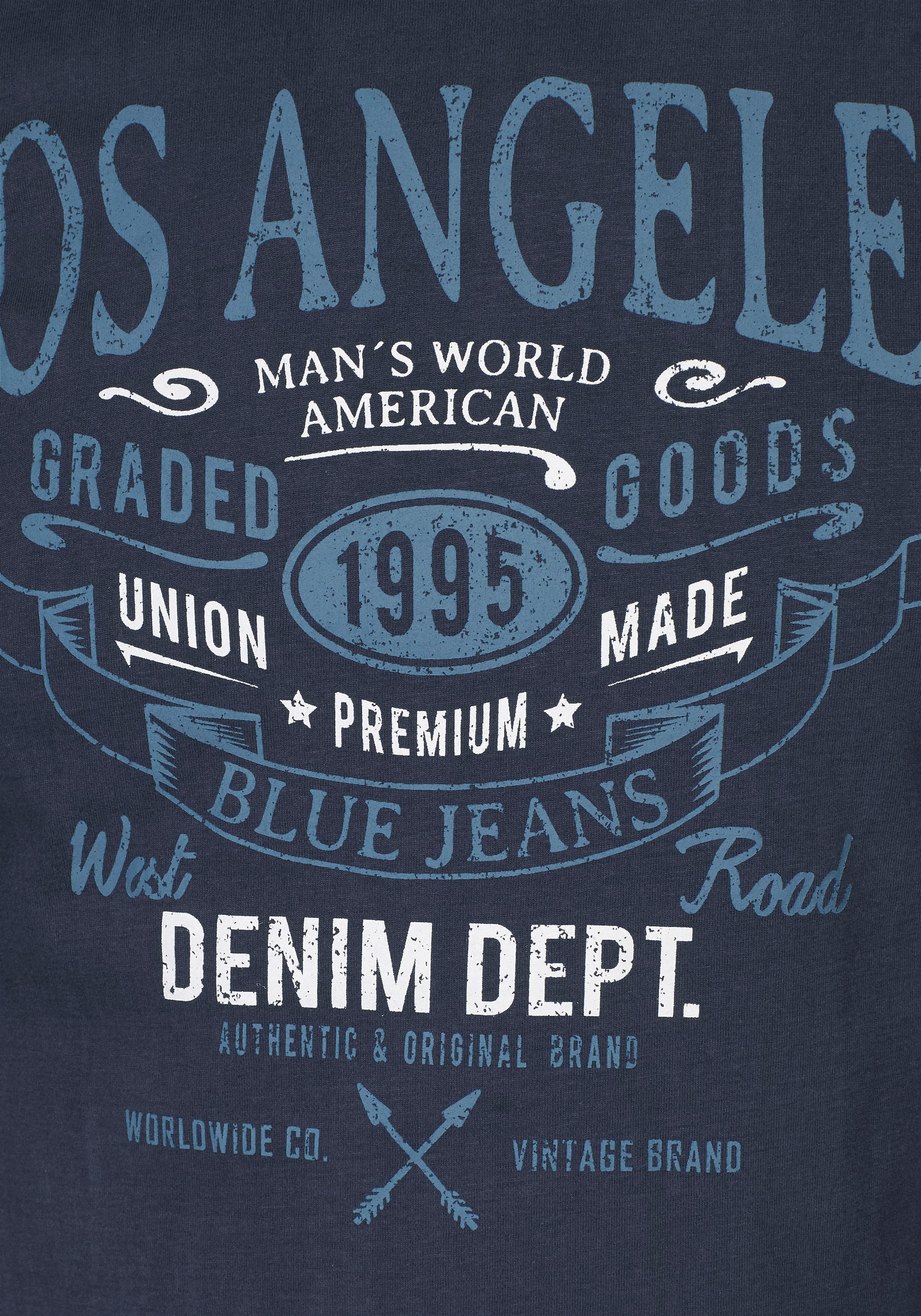 Man's World T-Shirt, mit großem Print