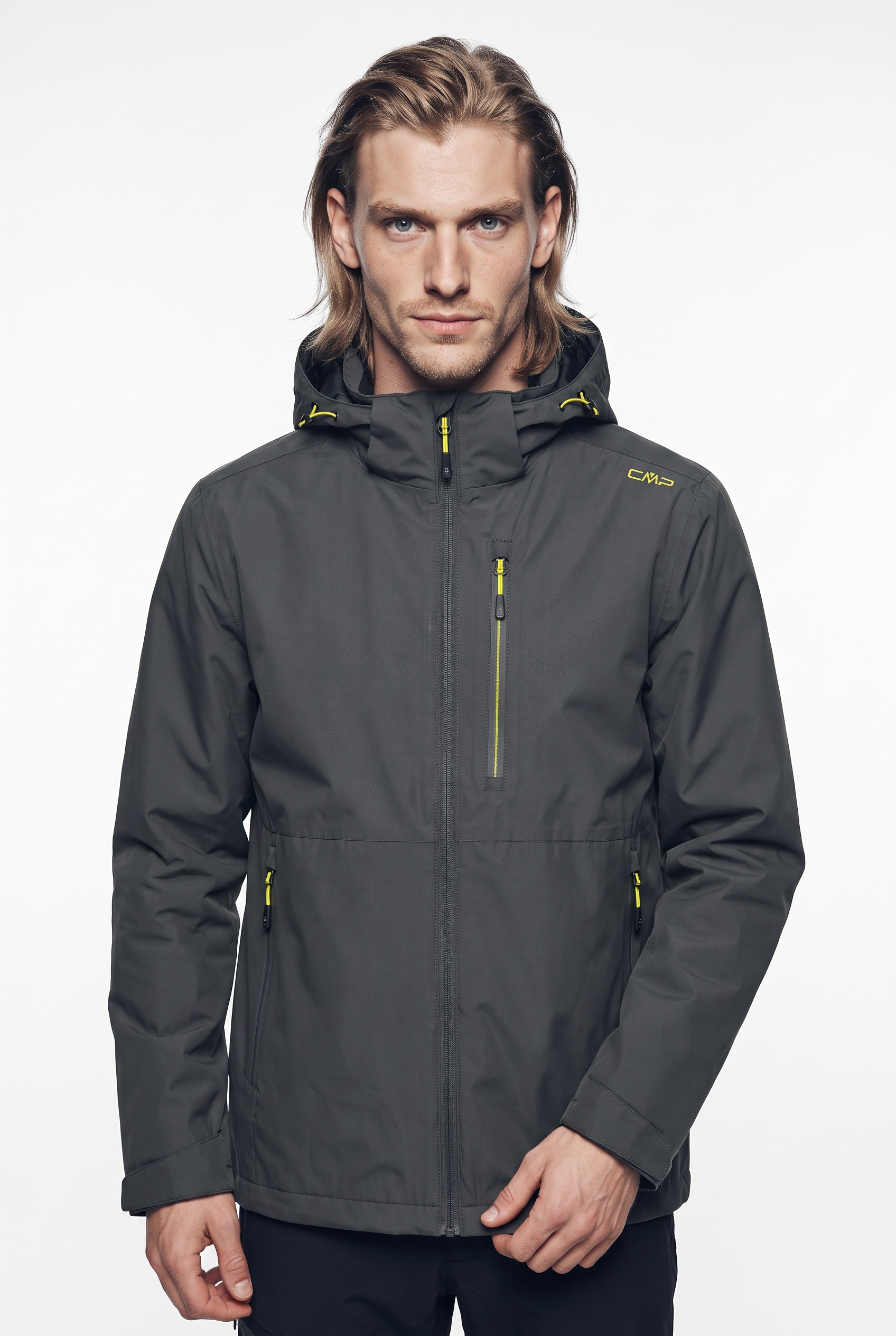 CMP 3-in-1-Funktionsjacke "MAN JACKET ZIP HOOD DETACHABLE INN.JACKET" 2 Stk. tlg. mit Kapuze 2-teiliges Design, mit herausnehmbarer Innenjacke, sportlicher Stil