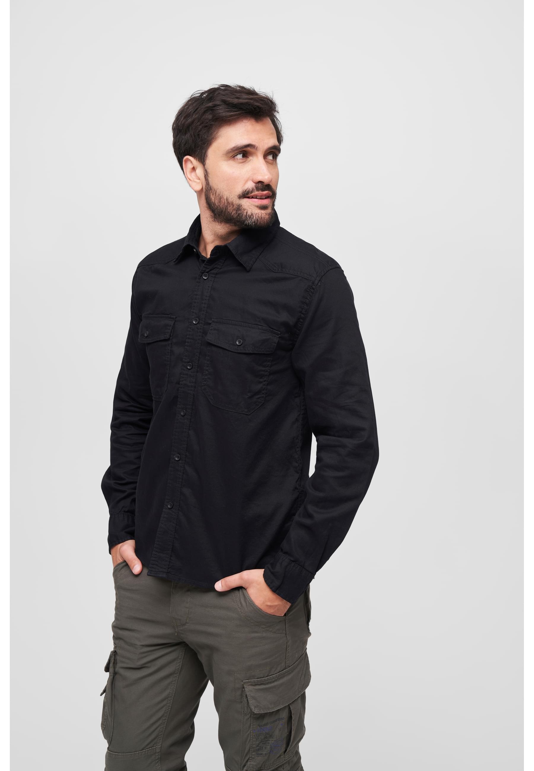 Brandit Langarm-Poloshirt "Brandit Herren Flanellshirt", (1 tlg.) günstig online kaufen