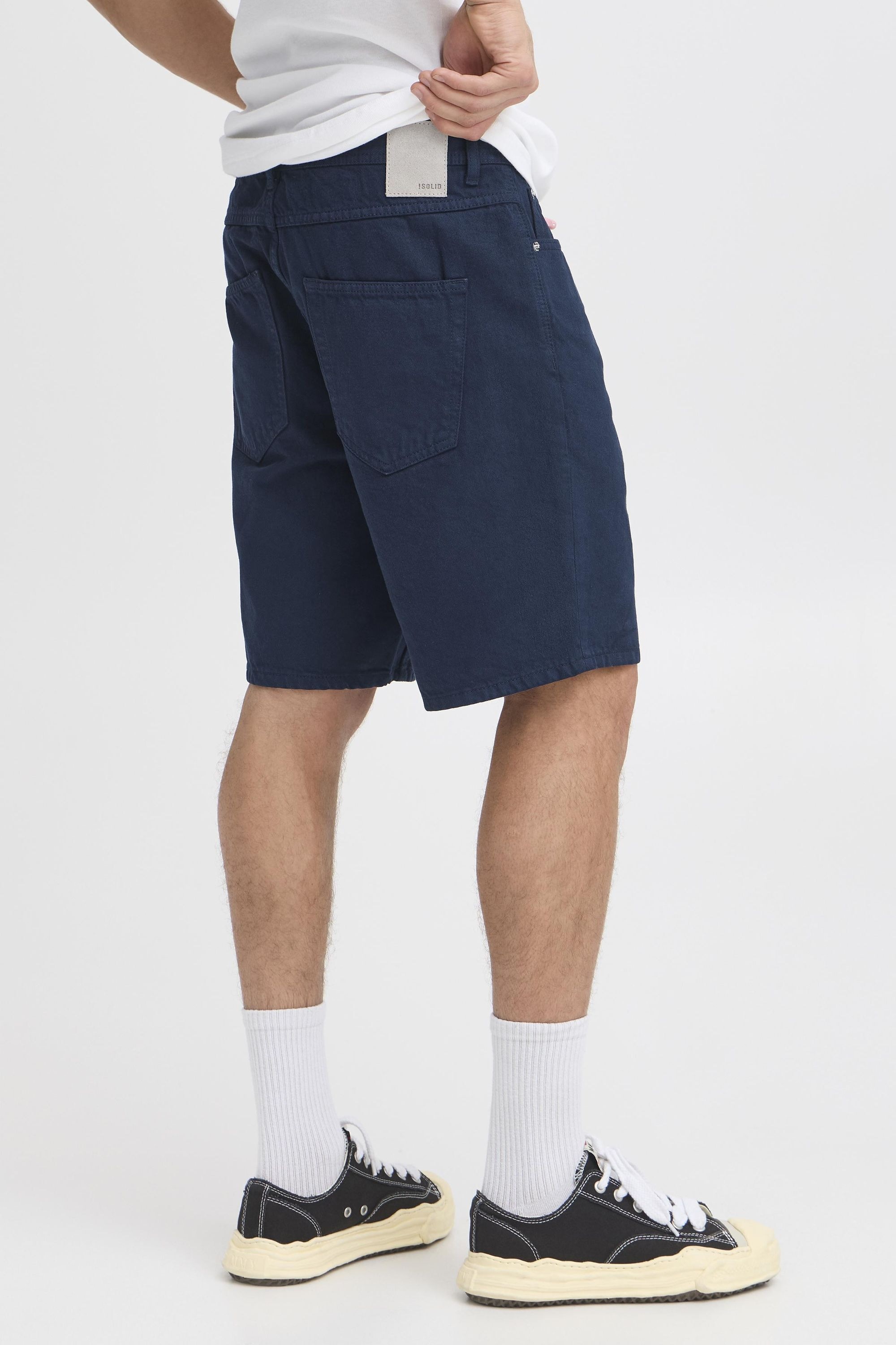 !solid Jeansshorts SOLID "Shorts SDRYAN COLOUR SHO", Herren, Gr. XL, N-Gr, blau (insignia blau), Obermaterial: 100% Baumwolle CO., Jeans Jeansshorts 3