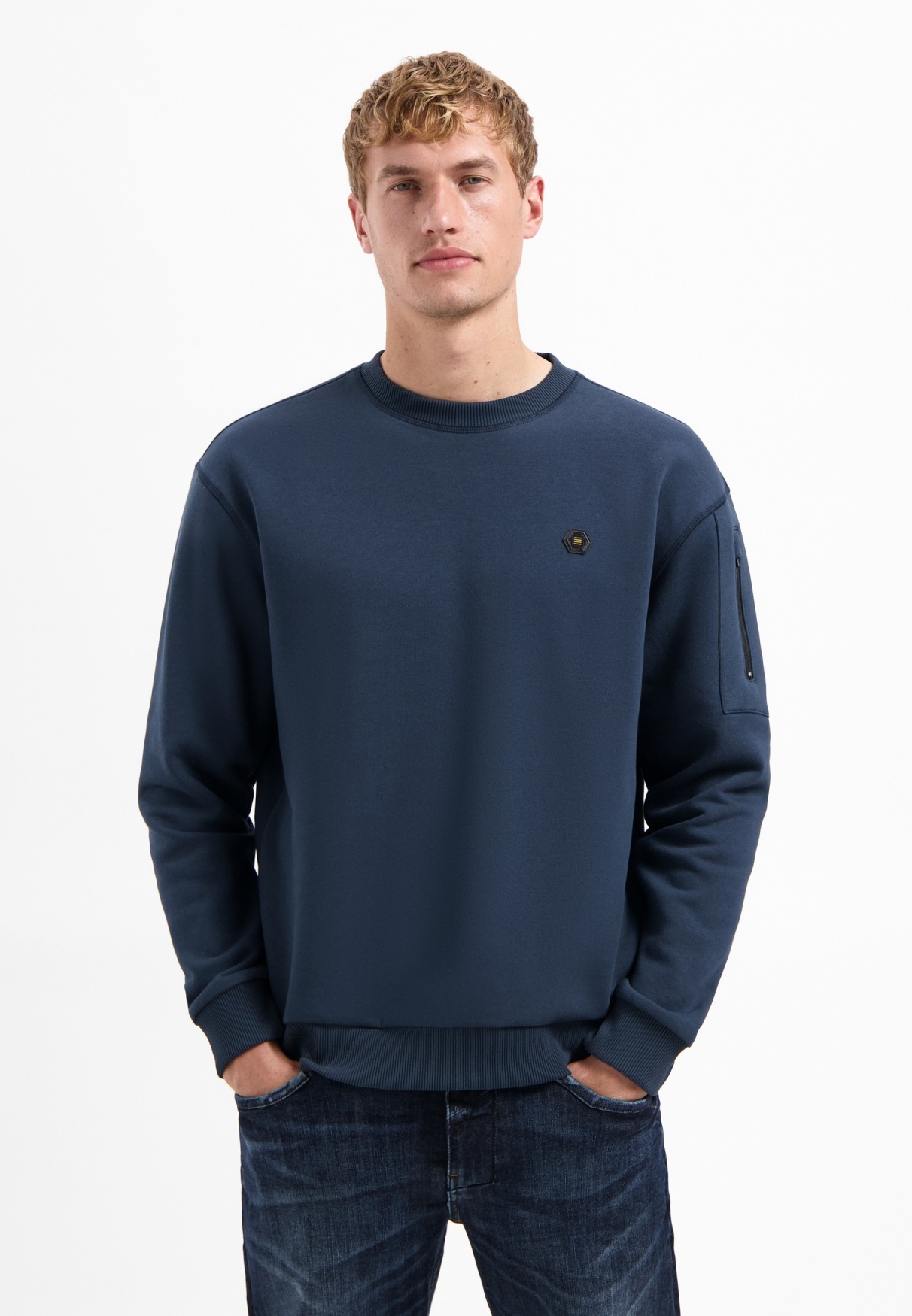 NO EXCESS Sweater "No Excess Rundhals-Sweater Sweater Crewneck Brushed insi günstig online kaufen