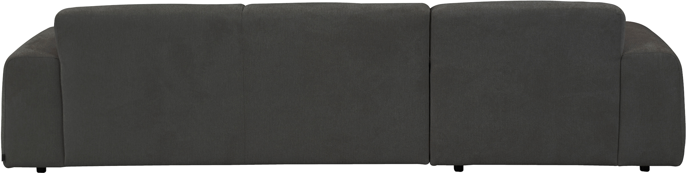 andas Ecksofa »Linkka, Breite 301 cm«, L-Form, in einem weichen Chenille-Stoff, mit Wellenunterfederung