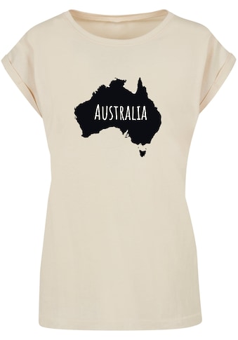 T-Shirt »Merchcode Damen Ladies Australia Extended Shoulder Tee«, (1 tlg.)