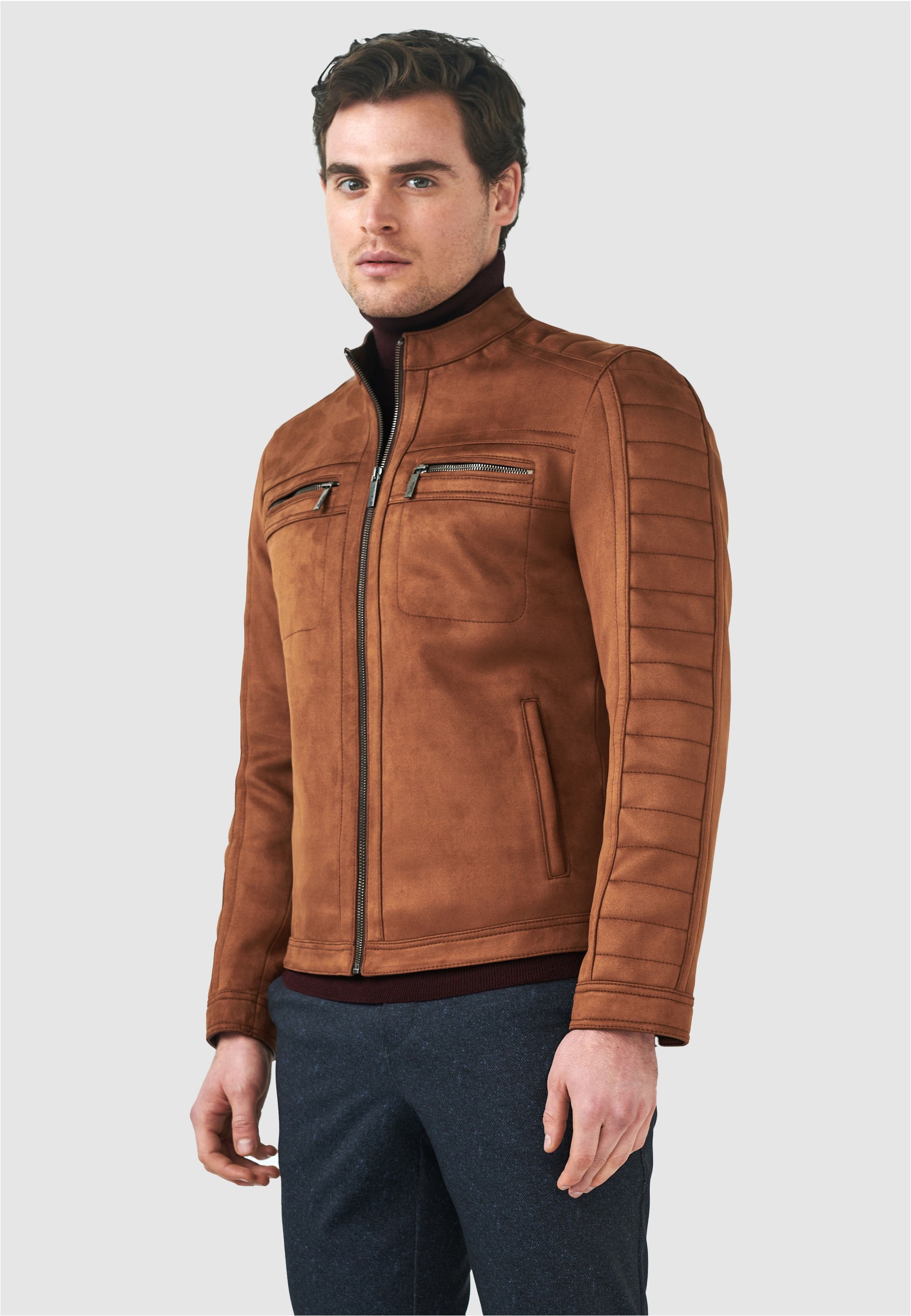 Thumbnail - Pierre Cardin Outdoorjacke, im angesagten Biker-Stil