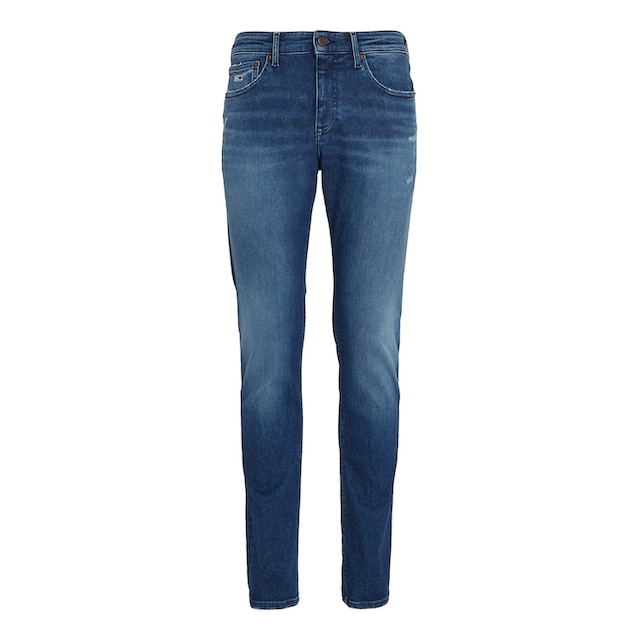SLIM«, und Slim-fit-Jeans Jeans Tommy Destroyeddetails BAUR mit | Abrieb- ▷ »SCANTON bestellen