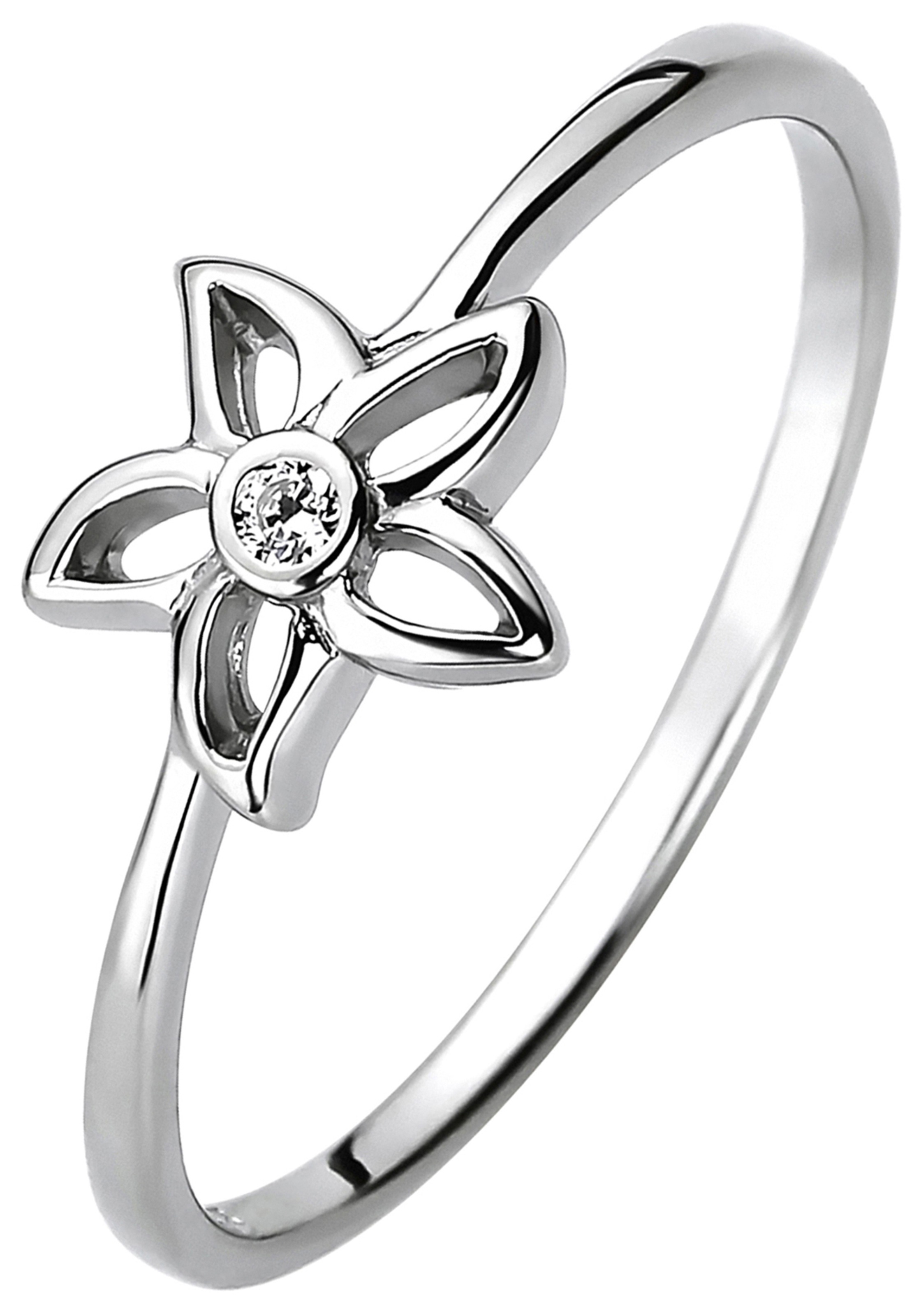 925 bestellen | Silber JOBO BAUR online »Blume«, Fingerring Zirkonia mit