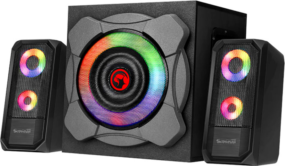 MARVO 2.1 Soundsystem »Bluetooth u. RGB LED«, SG-290BT