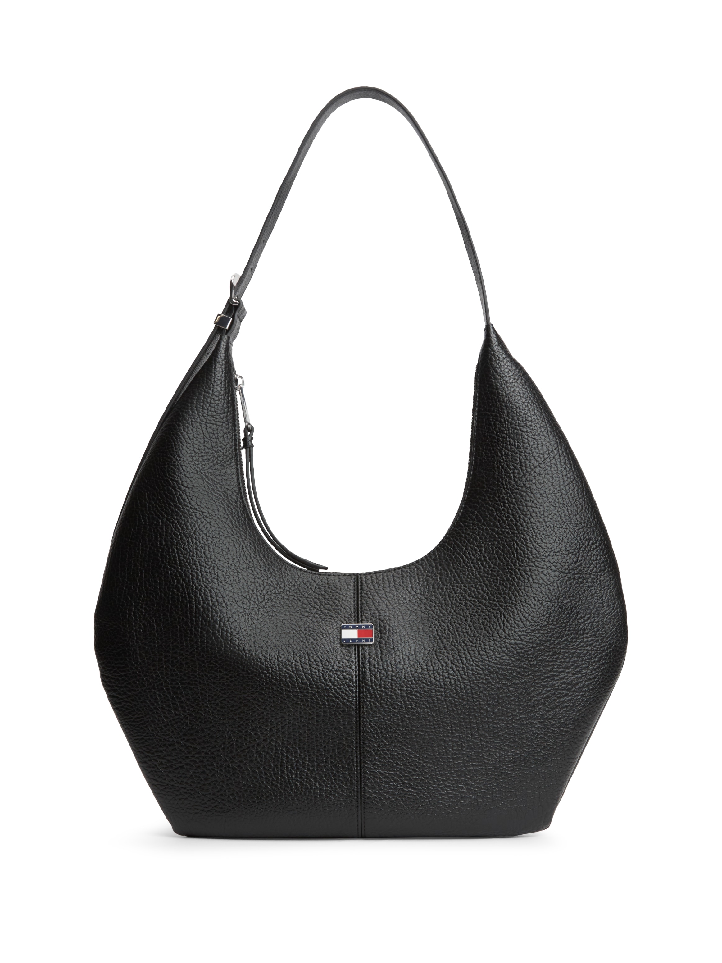 Tommy Jeans Hobo "TJW SLOUCHY CITY HOBO" Damen Handtasche, Schultertasche mit Logoflaggen-Accessoires