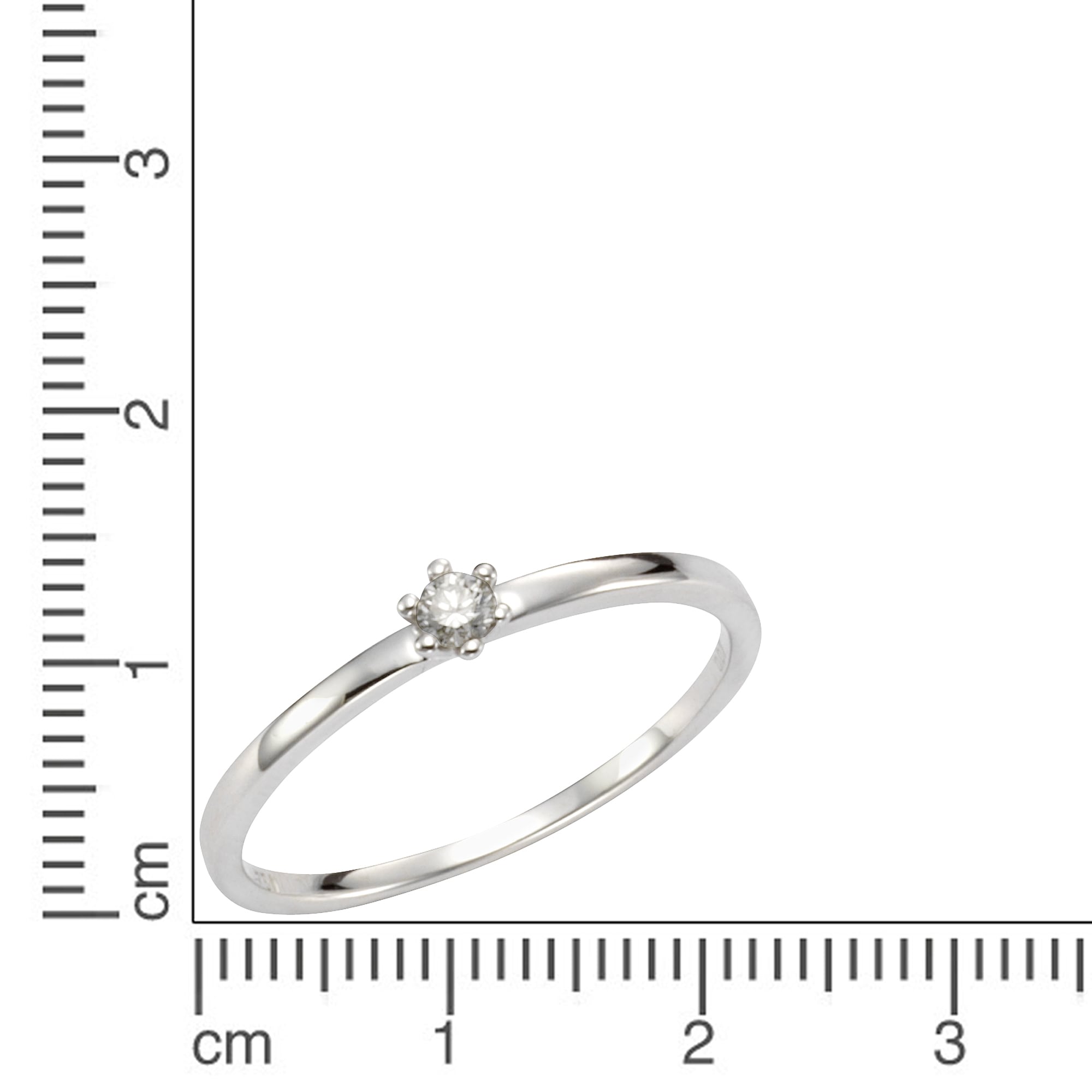 Orolino Fingerring »Gold 585 mit Brillant 0,07ct.«