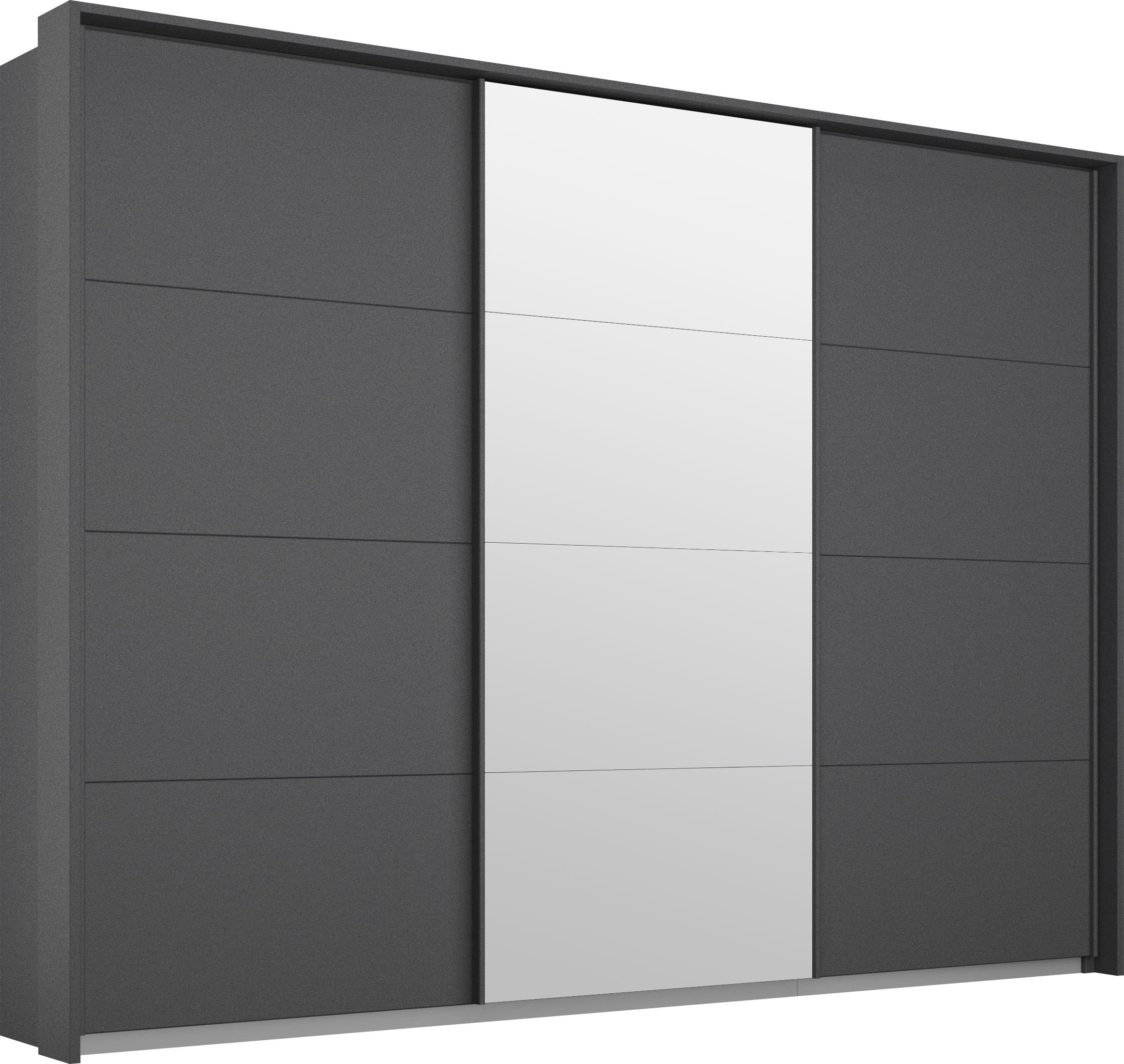 rauch Schwebetürenschrank "Kleiderschrank Schrank Garderobe Schlafzimmerschrank Ankleide KEPAN" optional mit Beleuchtung, Breiten: 211-368 cm, Höhen 213/233 cm, inkl. Schubladeneinsatz und Passepartout MADE IN GERMANY