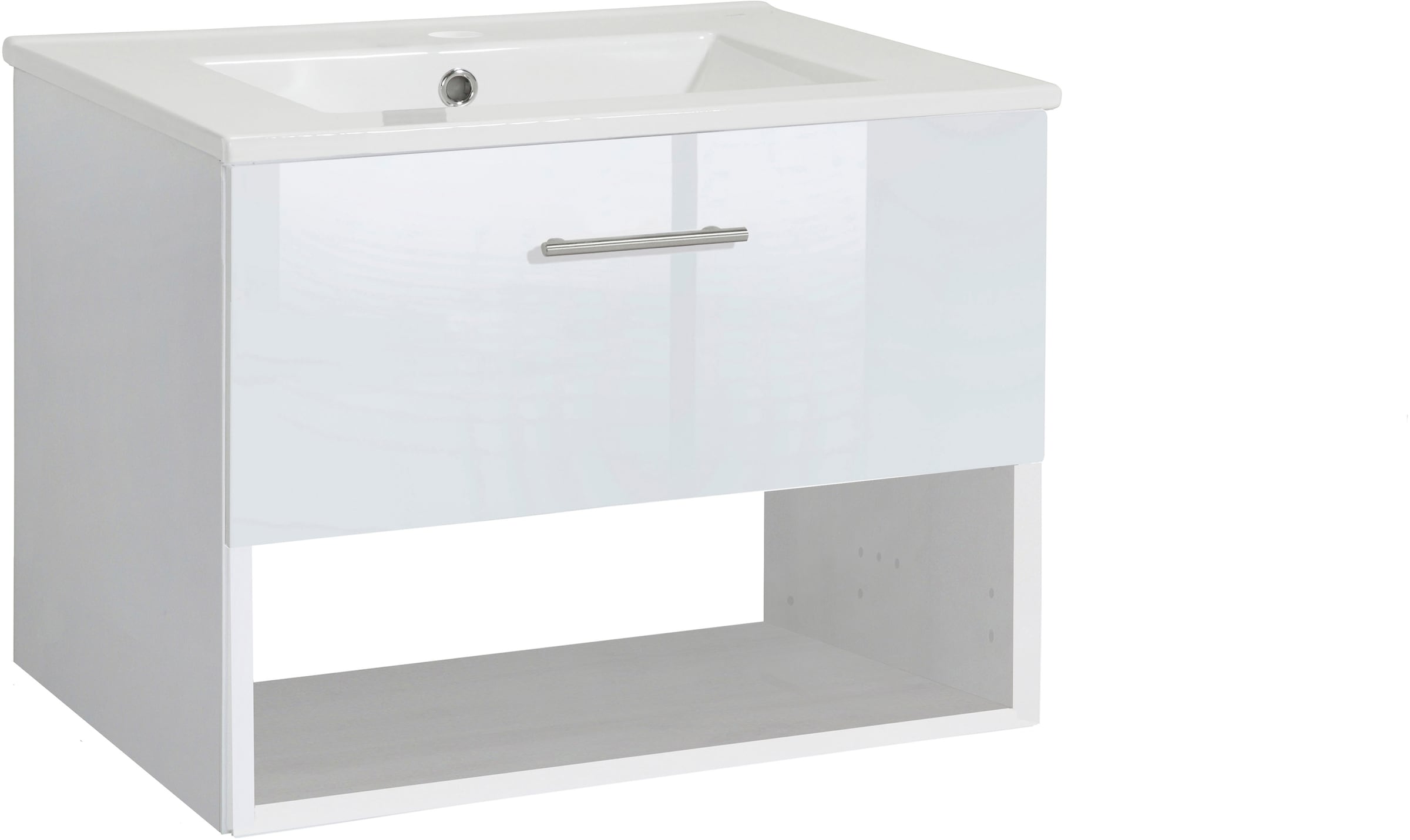 welltime Waschtisch "Trento Light mit Keramik-Auflagebecken", 1 Auzug und 1 günstig online kaufen