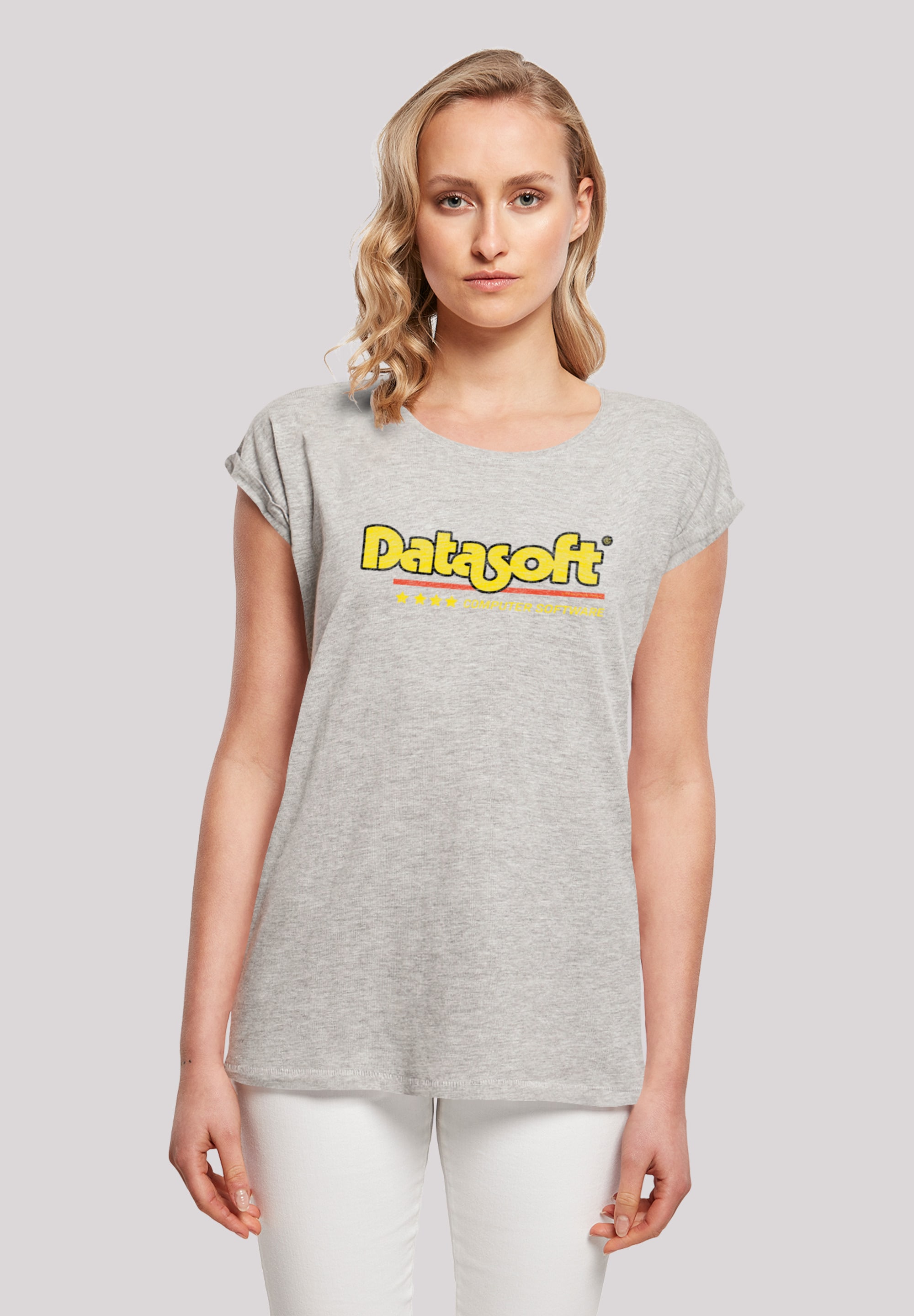 F4NT4STIC T-Shirt "Retro Gaming Datasoft Logo gelb", Print günstig online kaufen