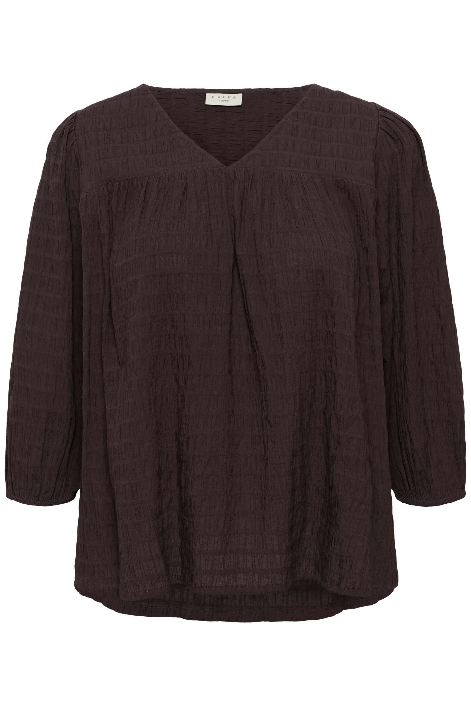 KAFFE Curve Langarmbluse »Damen Bluse langarm KCmaisie«