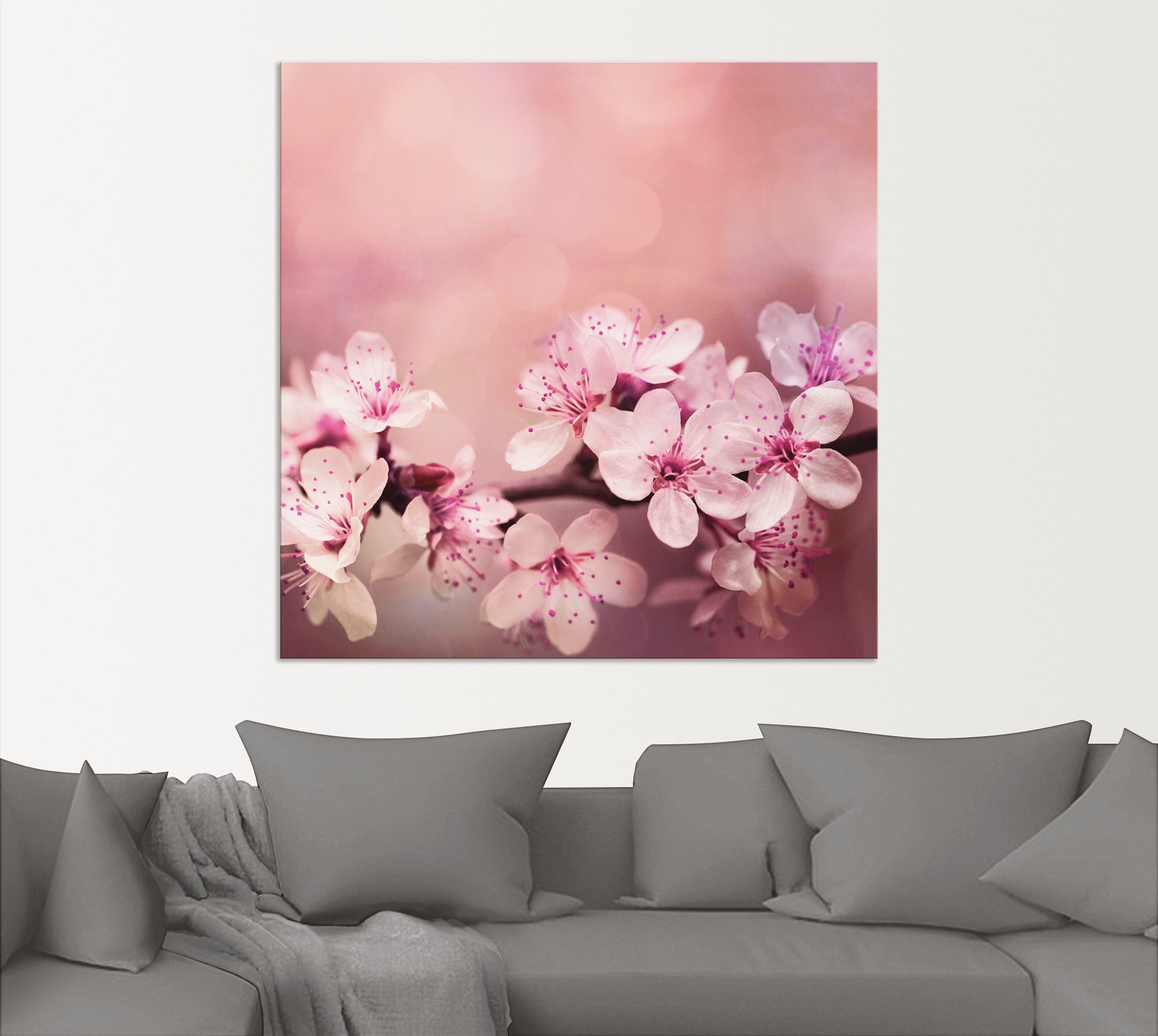 Artland Wandbild »Kirschblüten«, Blumen, (1 St.), als Alubild, Outdoorbild, Leinwandbild, Poster in verschied. Größen
